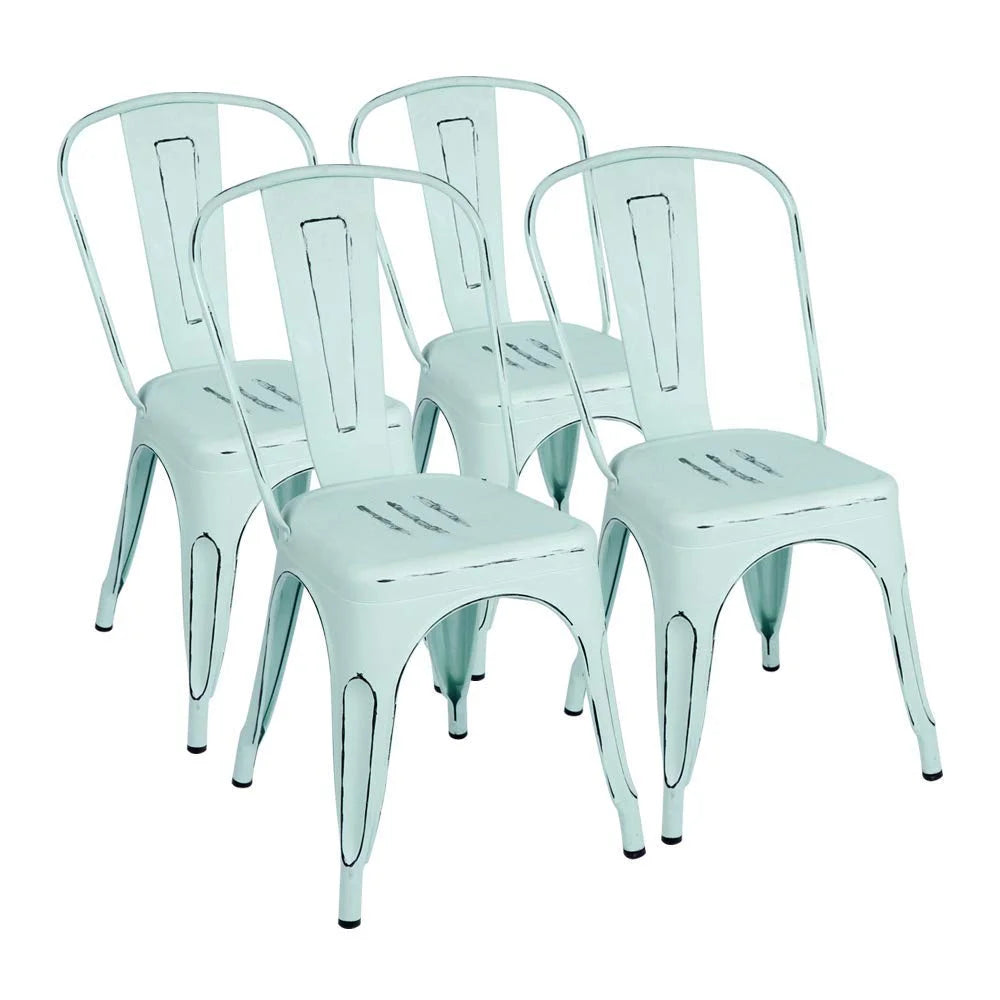 homall-metal-chair-barstool-metallstuhl-dream-blue-4er-set-stapelbar image 7
