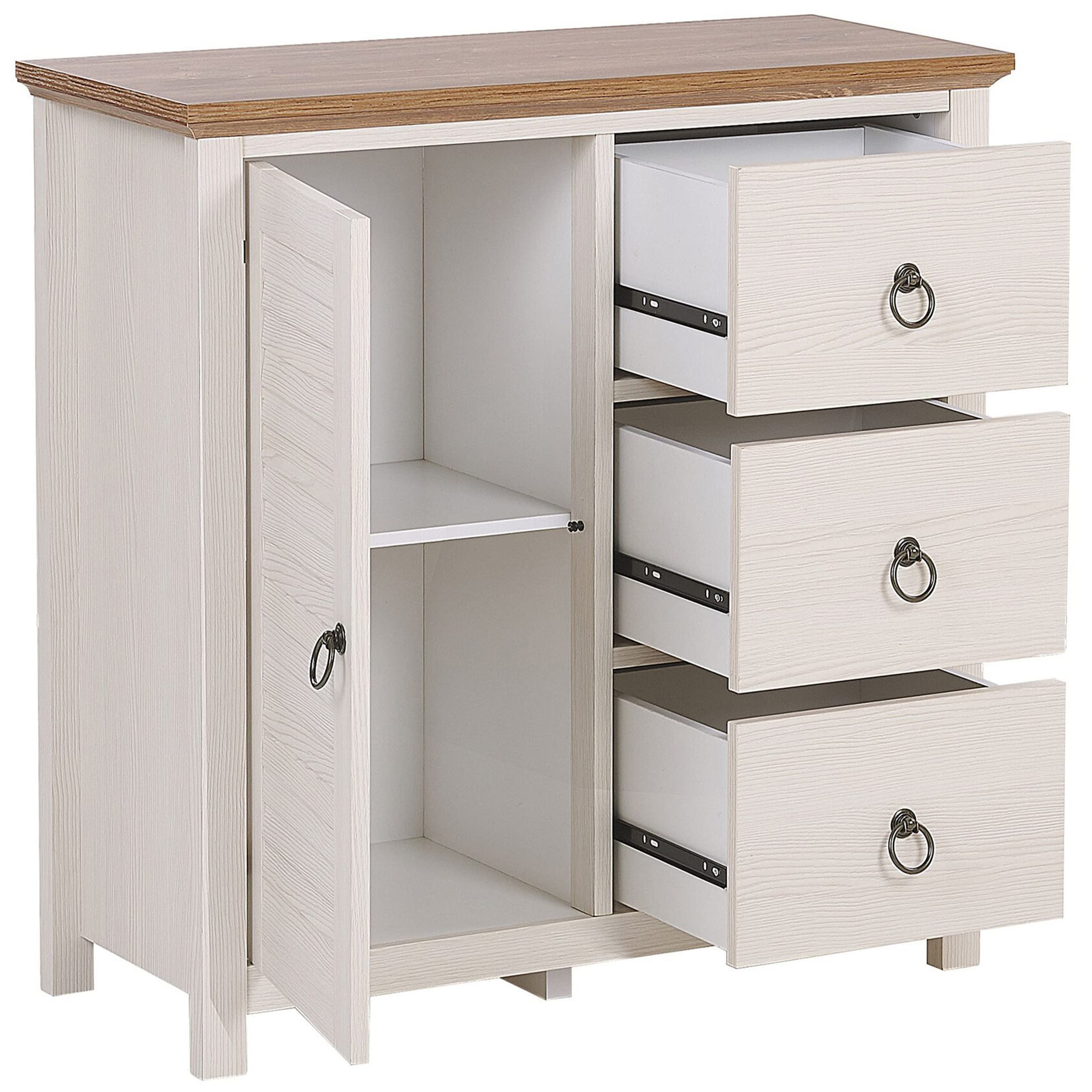 beliani-kirkland-sideboard-beige-3-schubladen-rustikal-80-cm image 5