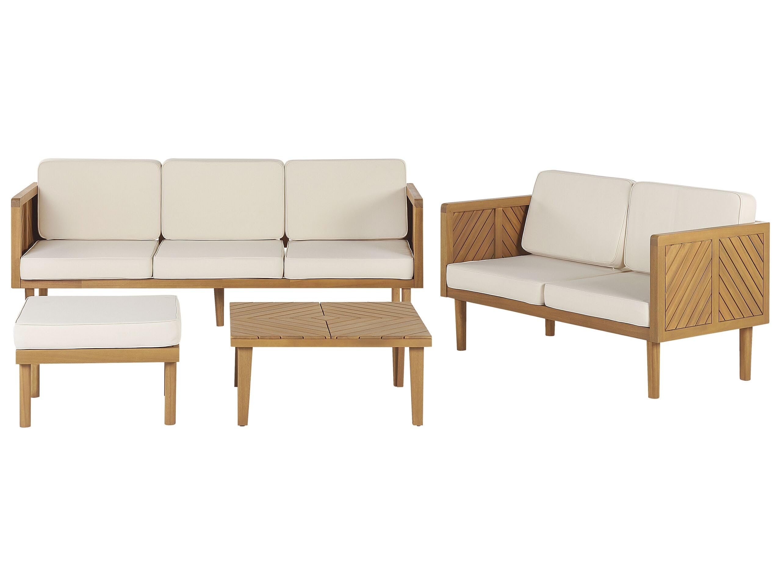 beliani-baratti-lounge-set-4-tlg-akazie-beige-5-sitzer image 1
