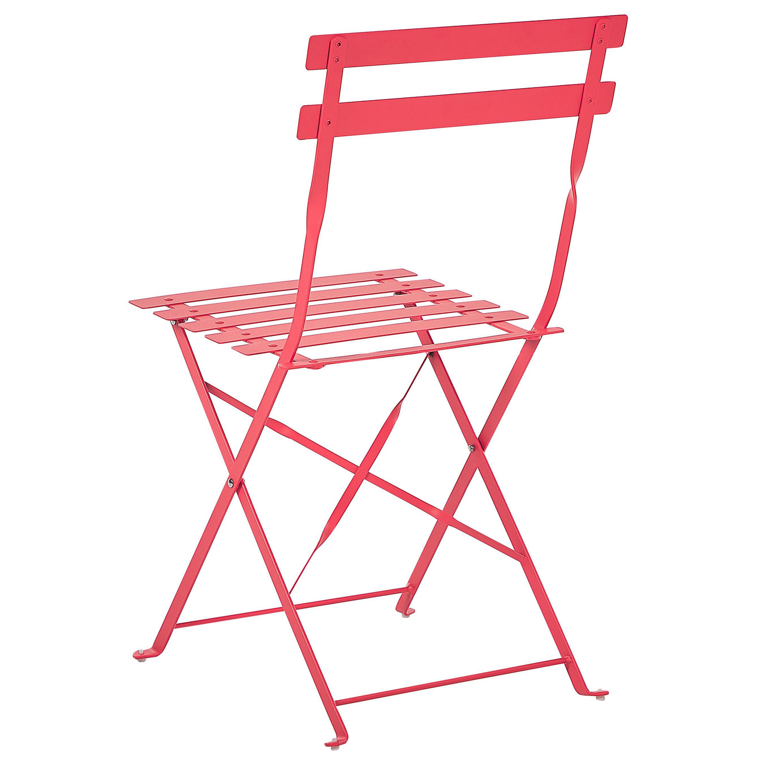 beliani-fiori-balkonset-rot-3-teilig-metall-klappbar image 4