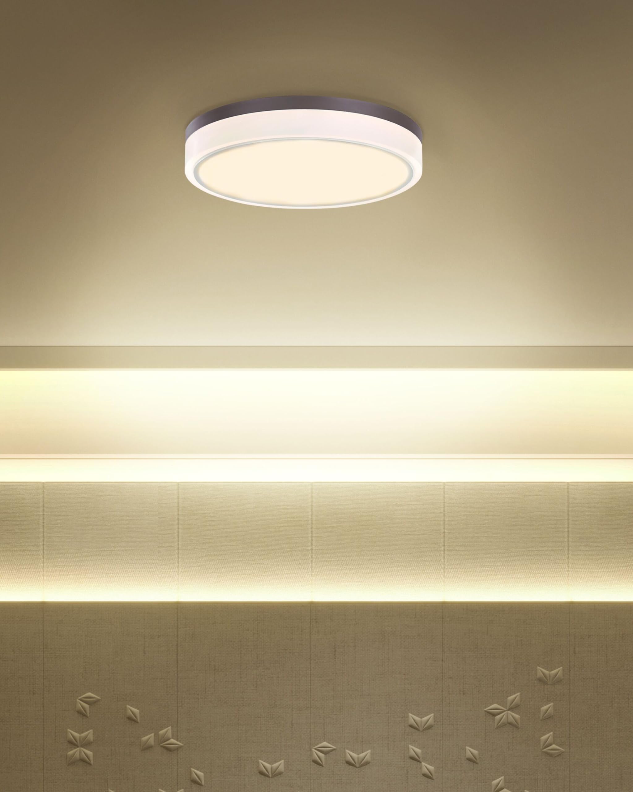 beliani-sakae-led-deckenleuchte-wei-rund-flach-40-cm image 2
