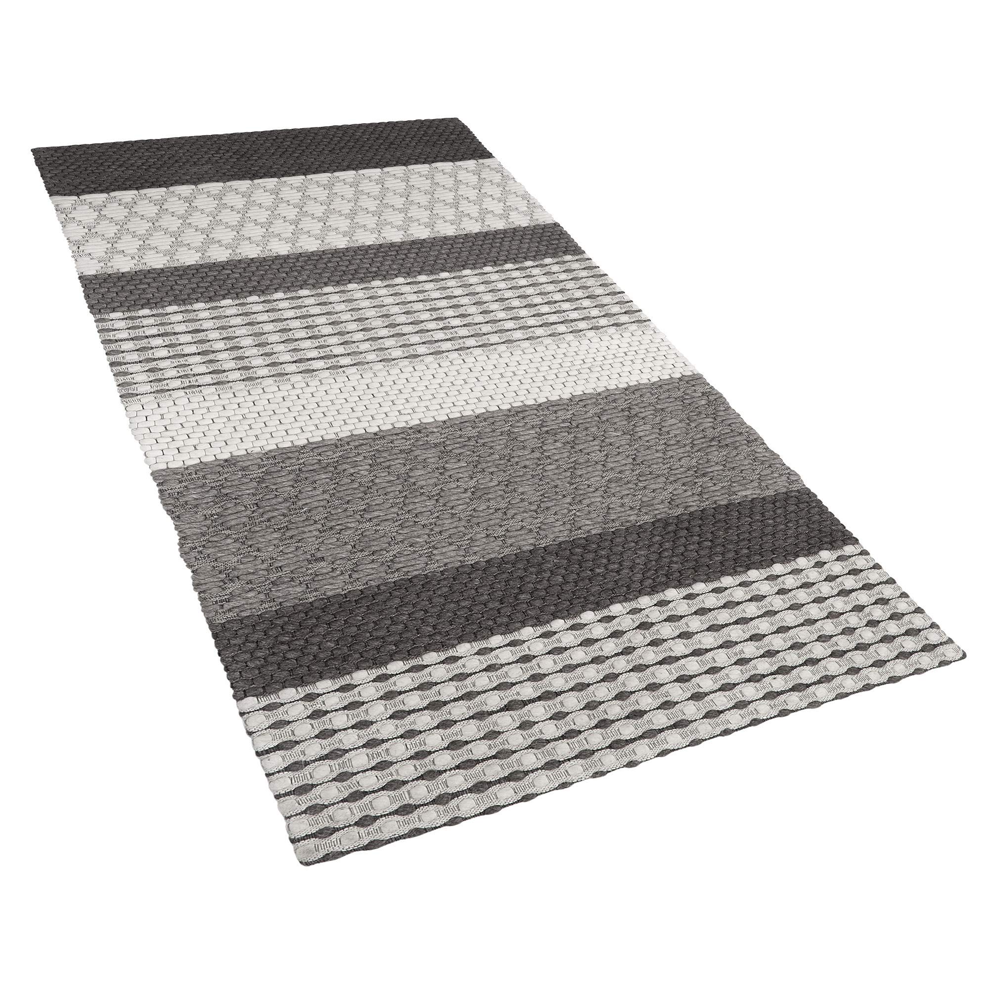 beliani-akkaya-teppich-80-x-150-cm-grau-streifen image 4