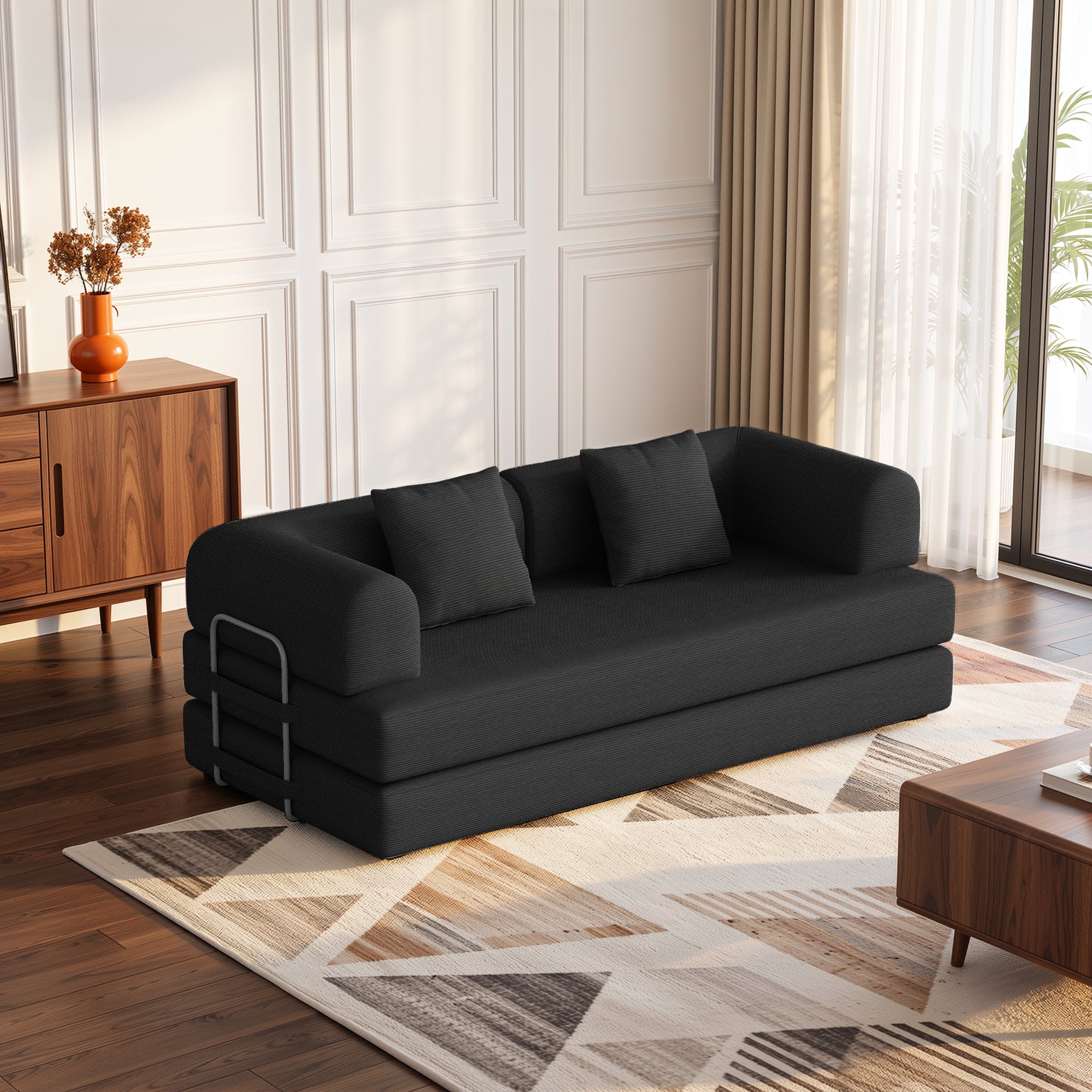 bealife-ar62-schlafsofa-cord-schwarz-200-cm-3-sitzer image 7