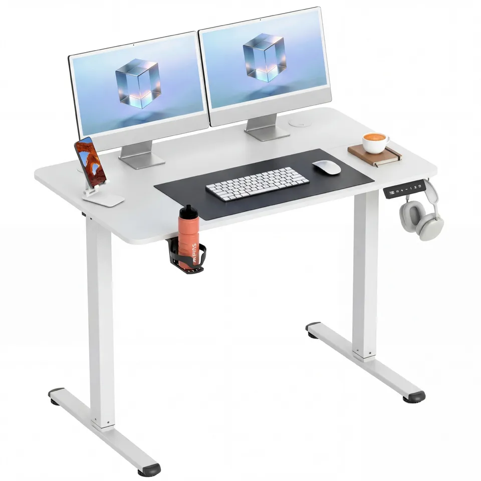 homall-standing-desk-schreibtisch-100cm-schwarz-h-henverstellbar image 1