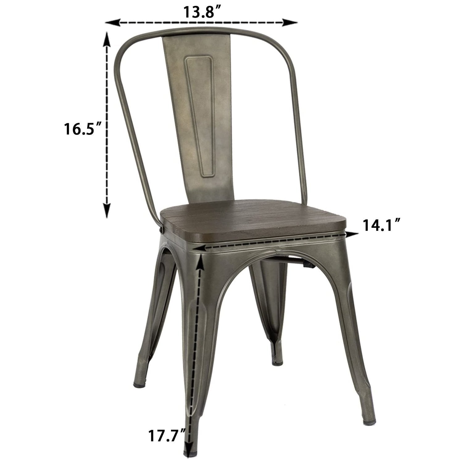 homall-metal-chair-metallstuhl-4er-set-schwarz-gold-stapelbar image 7