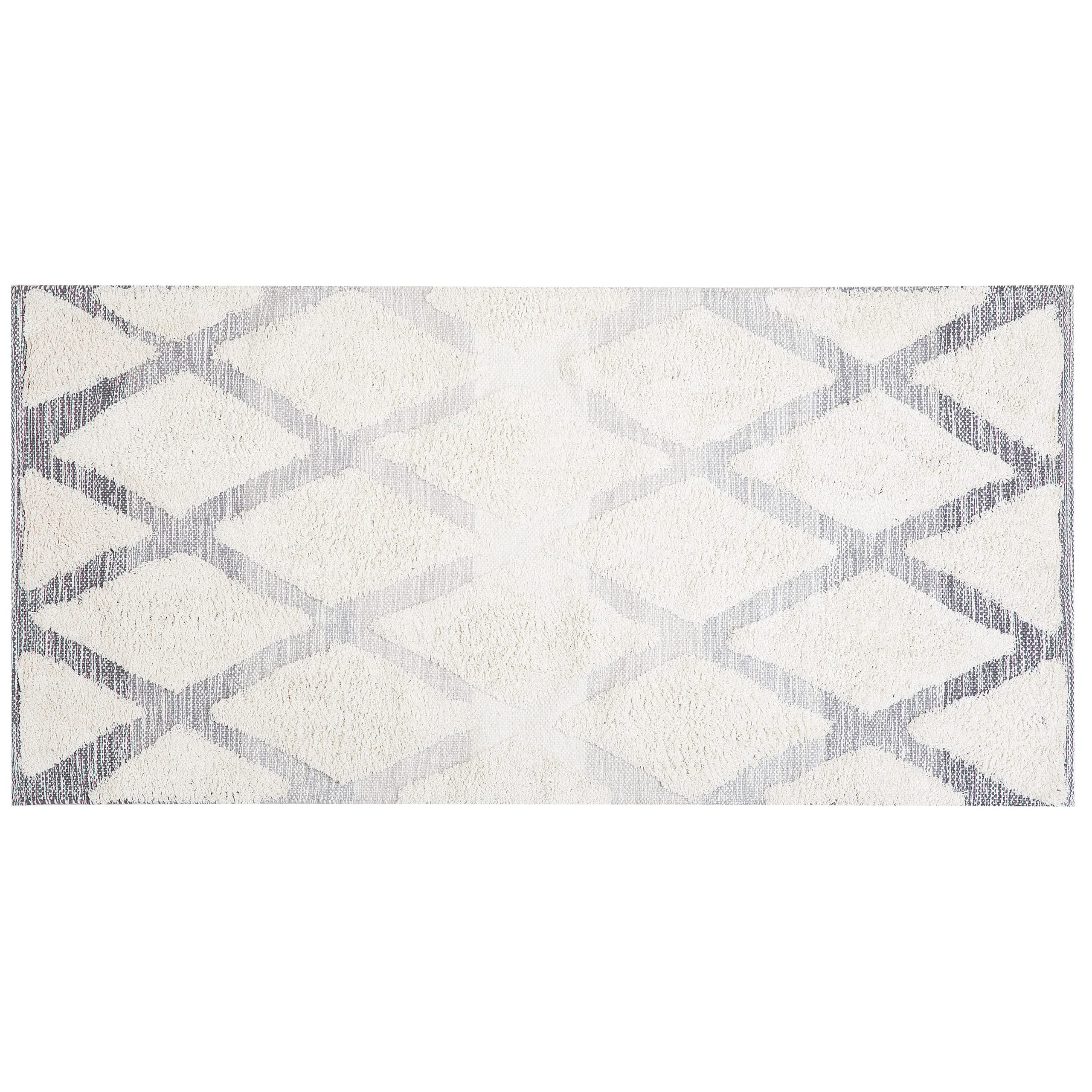 beliani-pendik-teppich-80x150-cm-beige-grau-karo image 4