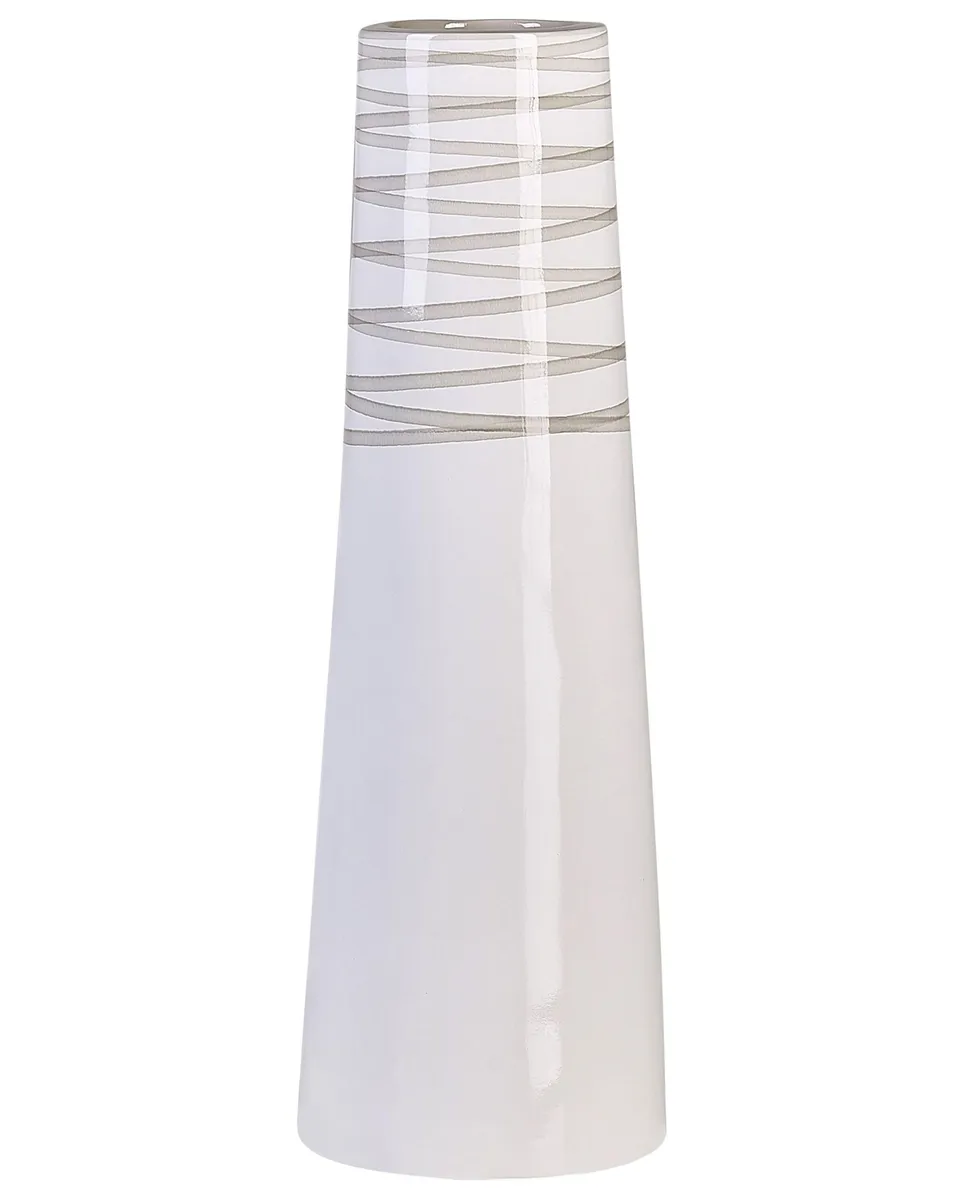 beliani-tarragona-dekovase-terrakotta-wei-grau-57-cm-gl-nzend image 1