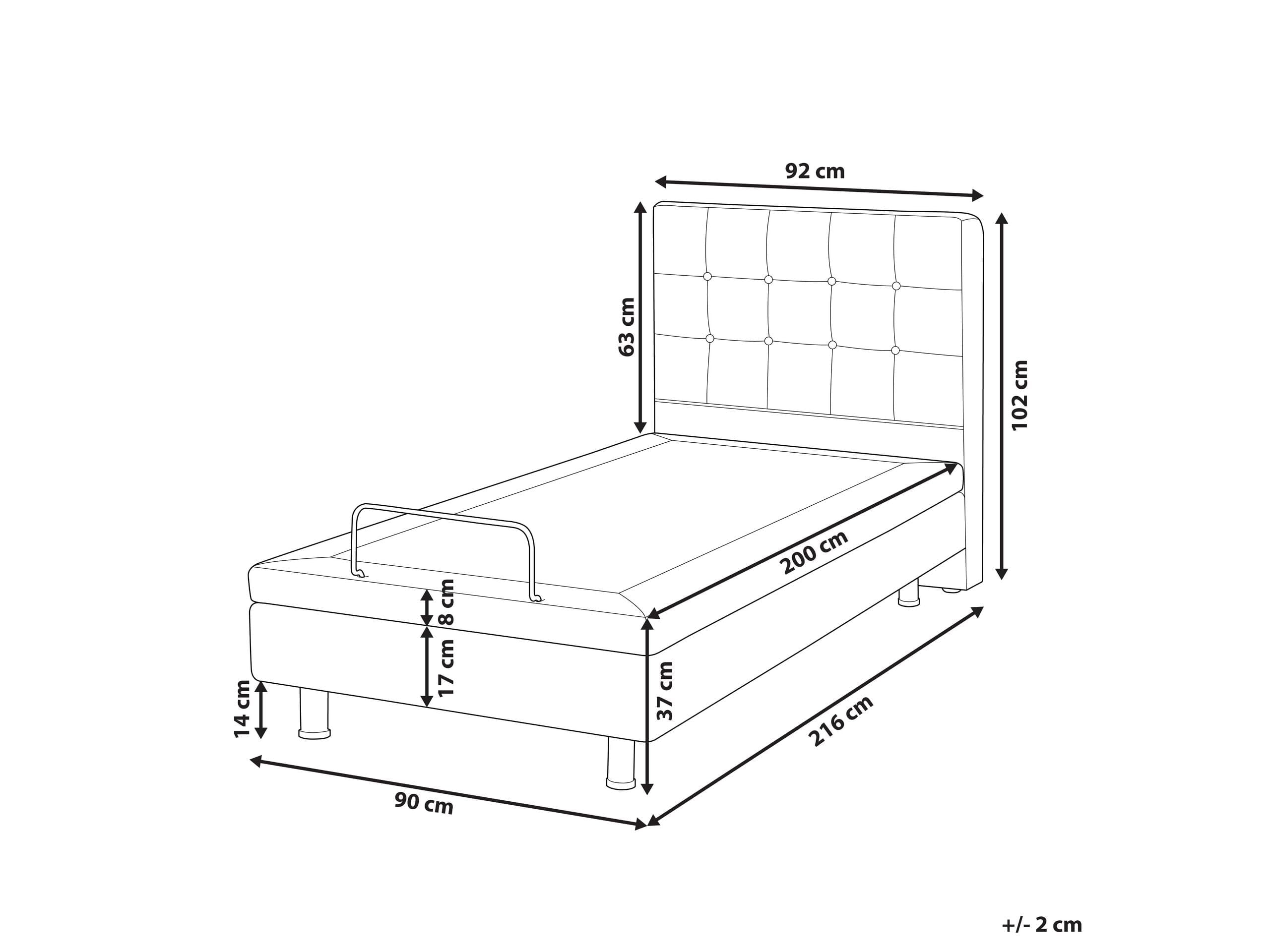 beliani-duke-polsterbett-elektrisch-beige-90x200-cm image 3