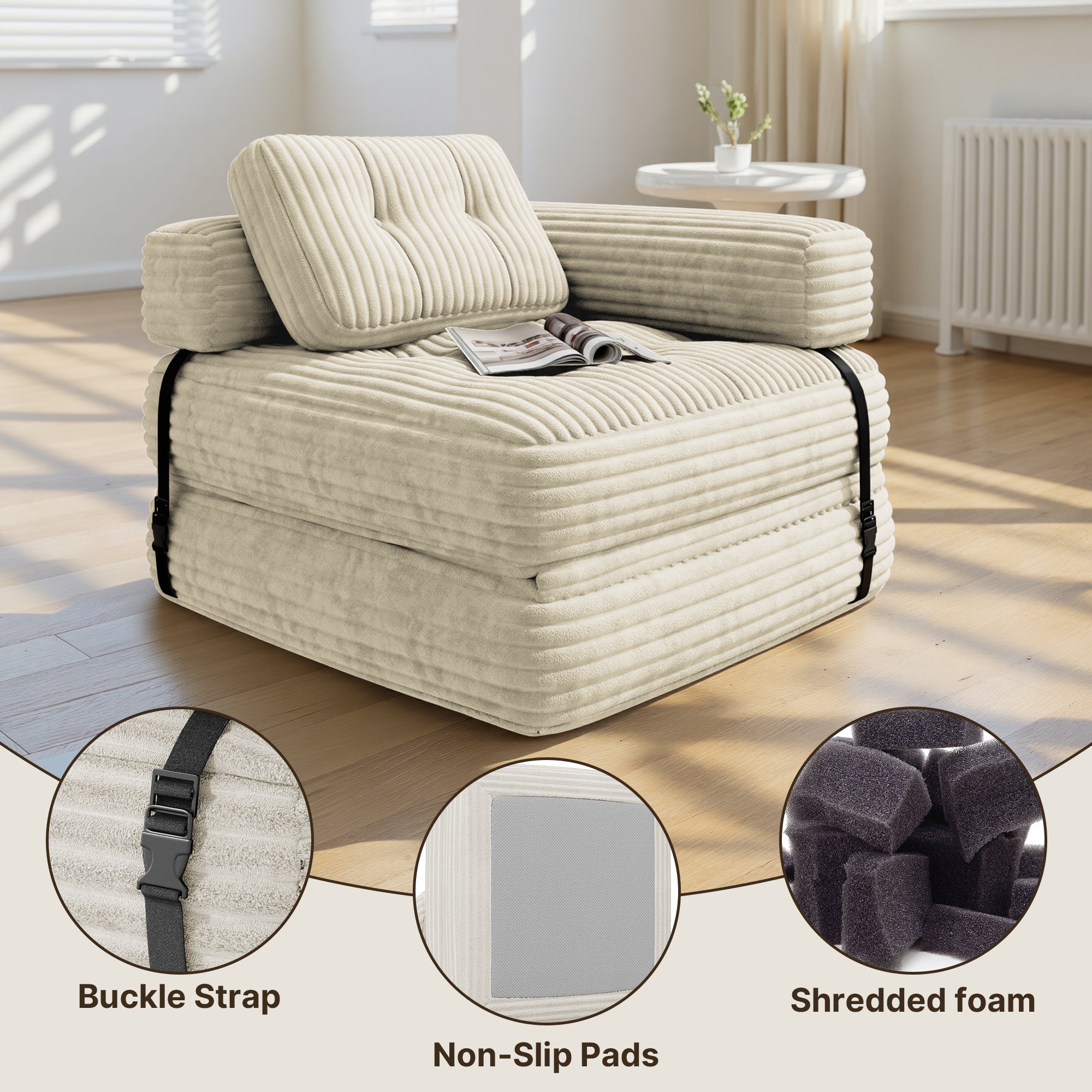 bealife-ar34-schlafsofa-sitzsack-g-stebett-schwarz-faltbar-cord image 5