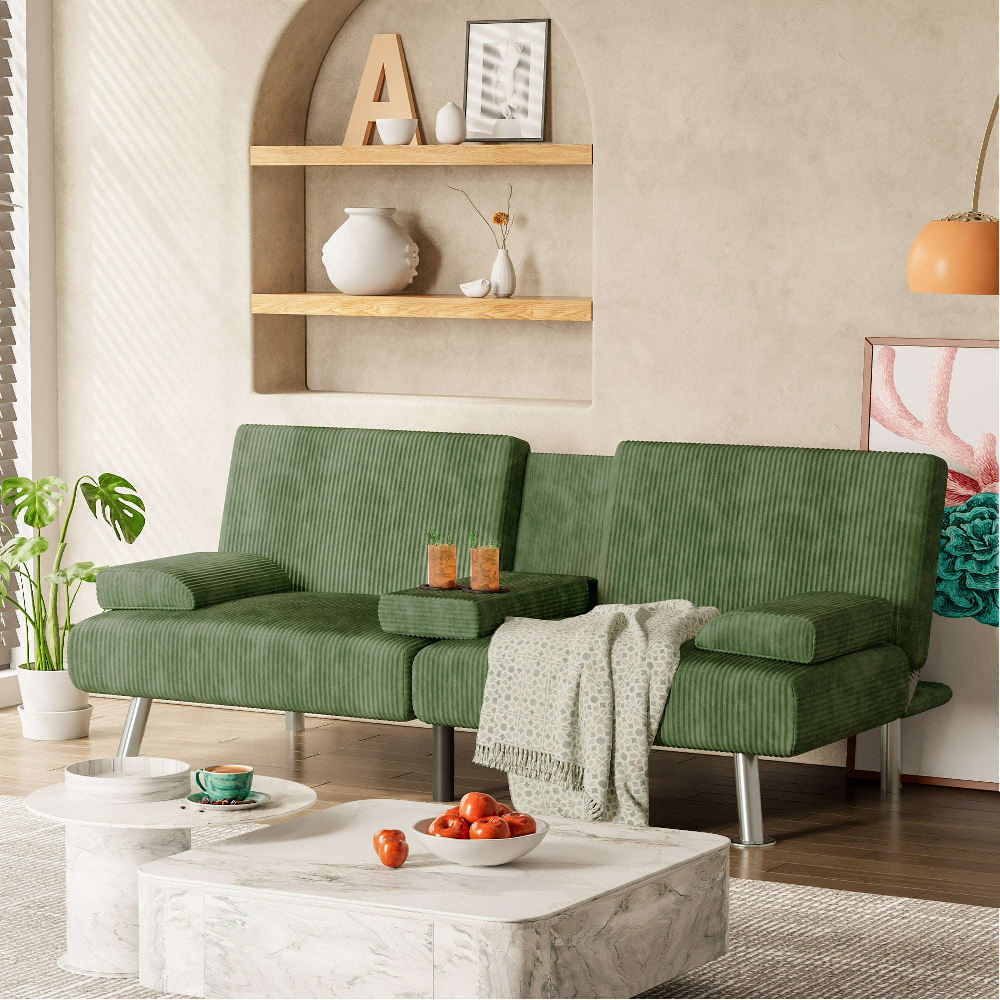homall-schlafsofa-beige-verstellbar-stauraum-getr-nkehalter image 5