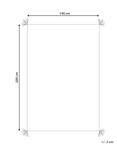 beliani-kartal-baumwollteppich-140x200-wei-fransen image 8