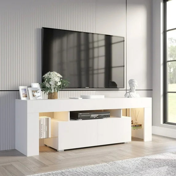 homall-tv-stand-tv-schrank-schwarz-70-zoll-mit-led image 1