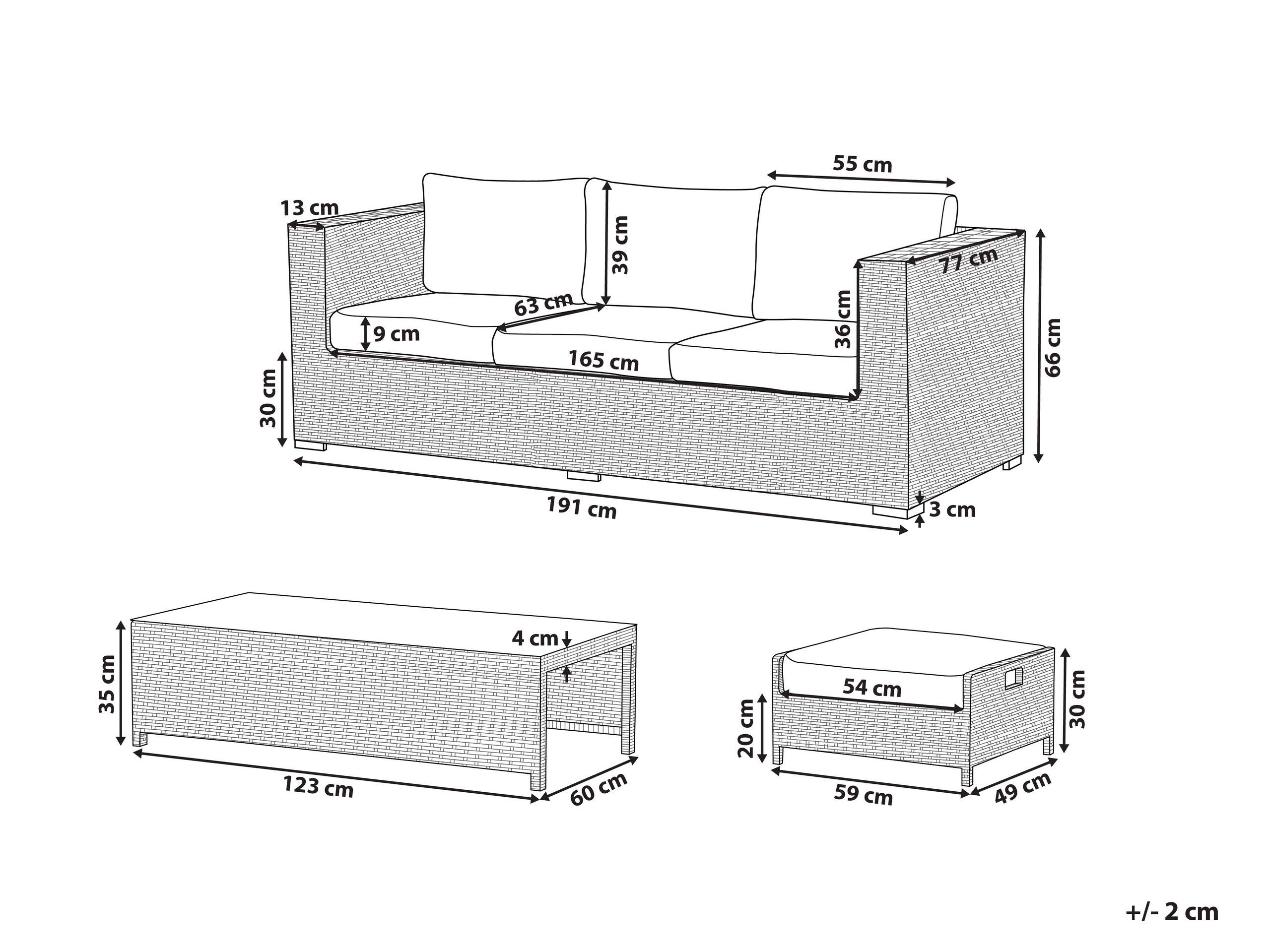 beliani-belluno-lounge-rattan-braun-5-personen-mit-glastisch image 3