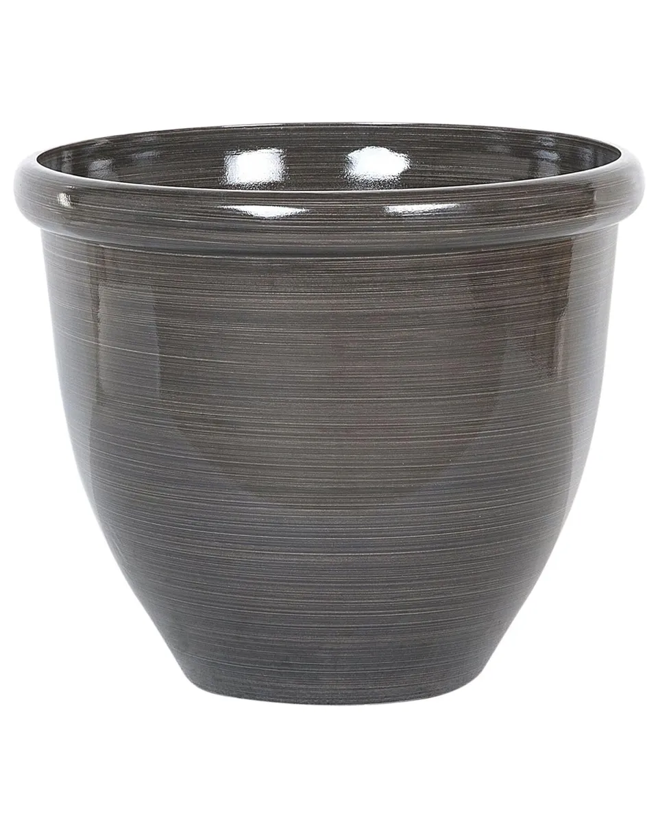 beliani-tesalia-blumentopf-rund-braun-49x49x41-cm-gr-e-l image 1