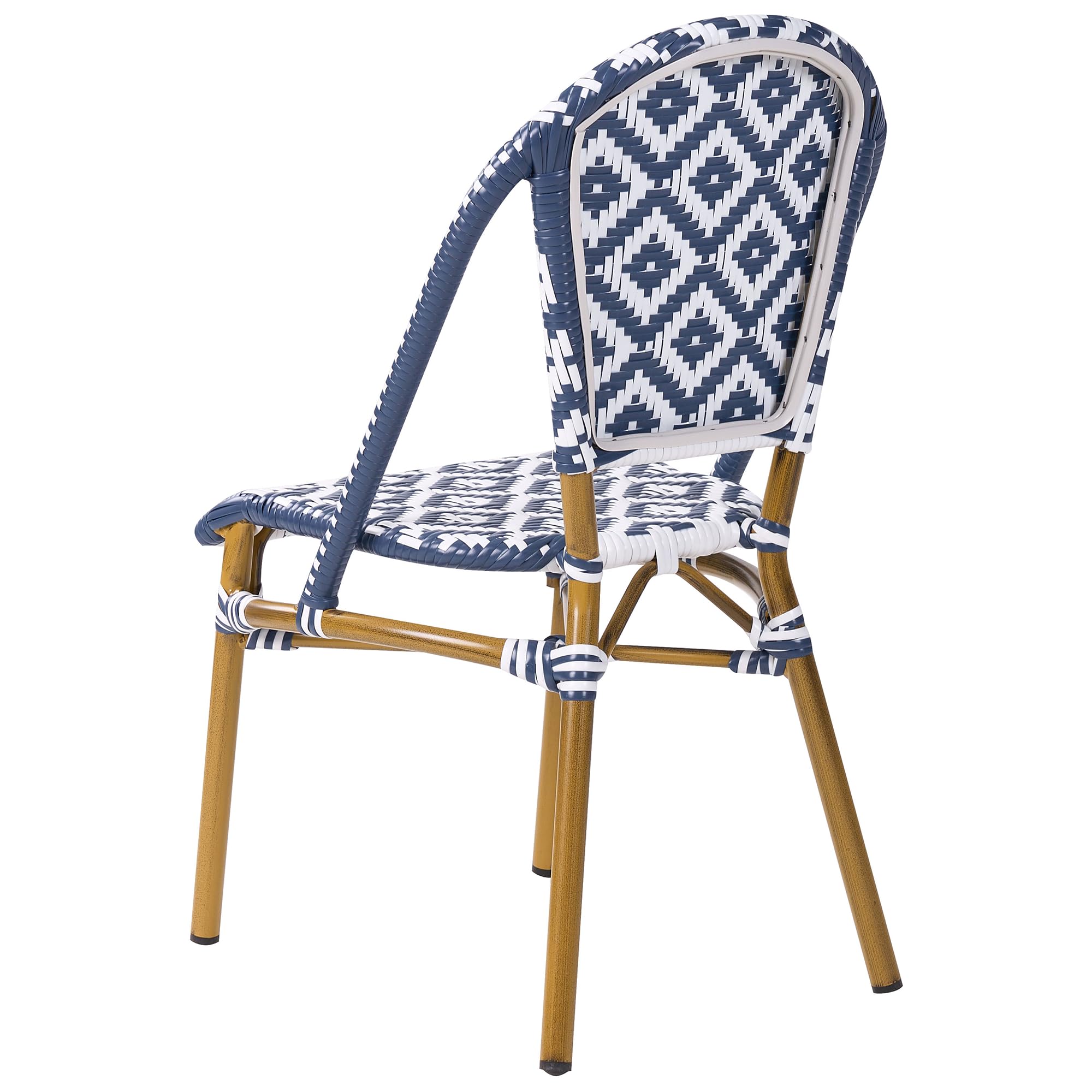 beliani-rifreddo-gartenset-rattan-blau-weiss-4-sitzer image 6