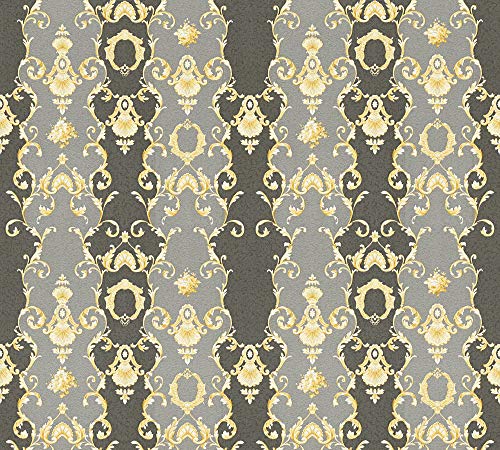 a-s-cr-ation-chateau-5-ornament-vliestapete-grau-343926 image 7