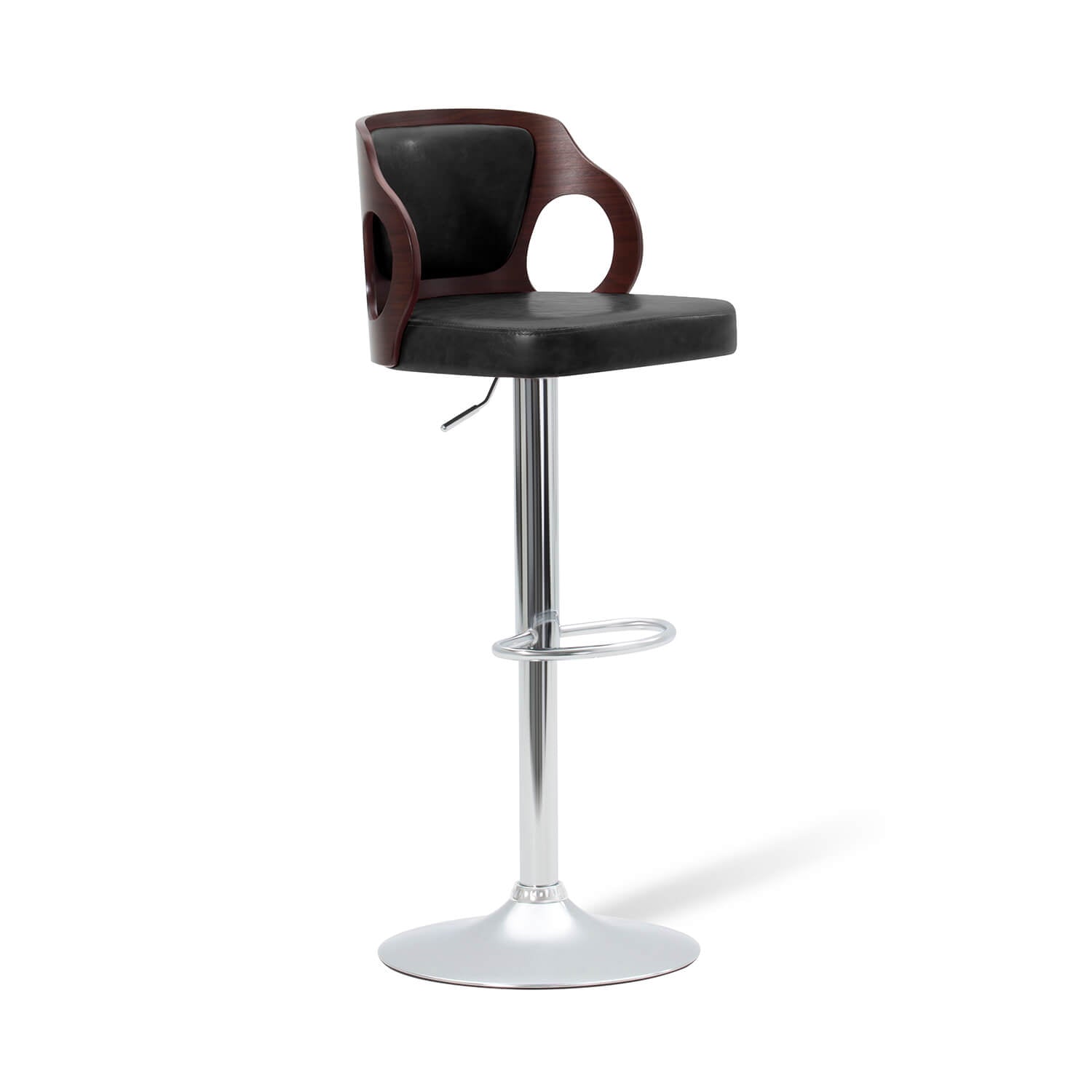 homall-bar-stool-barhocker-h-henverstellbar-schwarz-kunstleder image 1