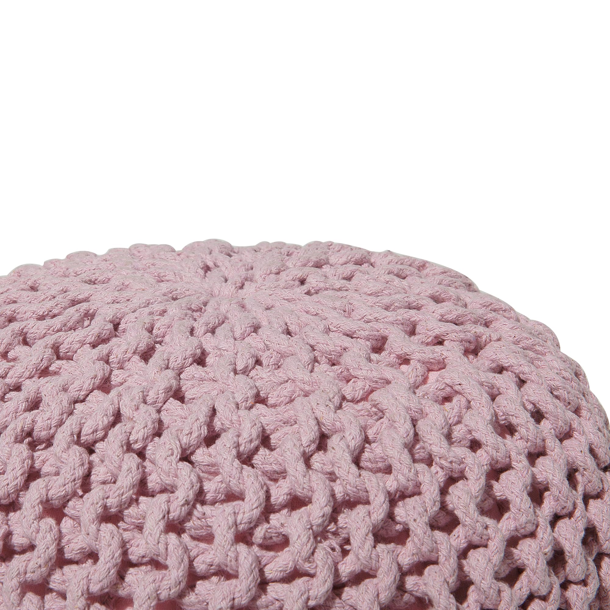beliani-conrad-sitzpouf-rosa-baumwolle-42x27-cm-rund image 4