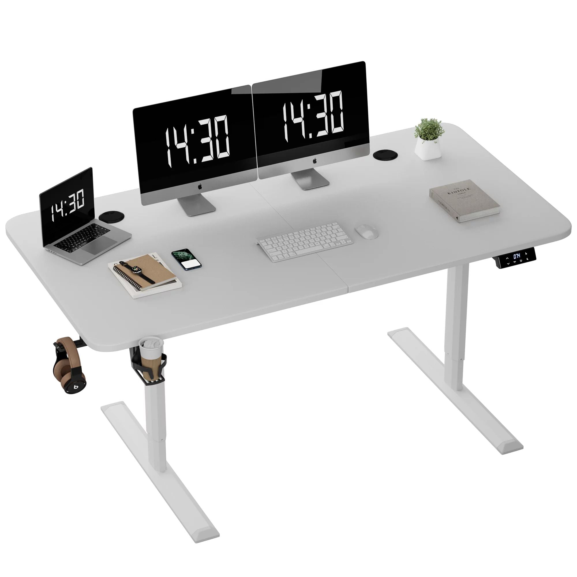 homall-standing-desk-schreibtisch-h-henverstellbar-wei-140cm image 7