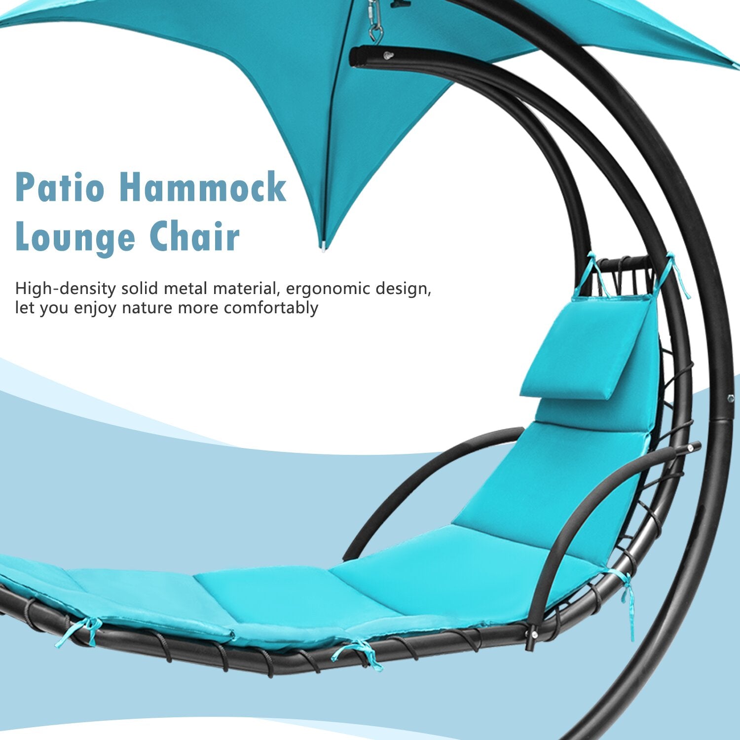 homall-patio-furniture-h-ngesessel-blau-mit-sonnendach-gestell image 2