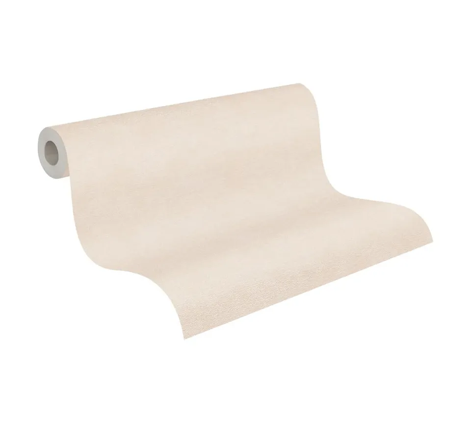 a-s-cr-ation-vliestapete-einfarbig-creme-393416-uni image 1