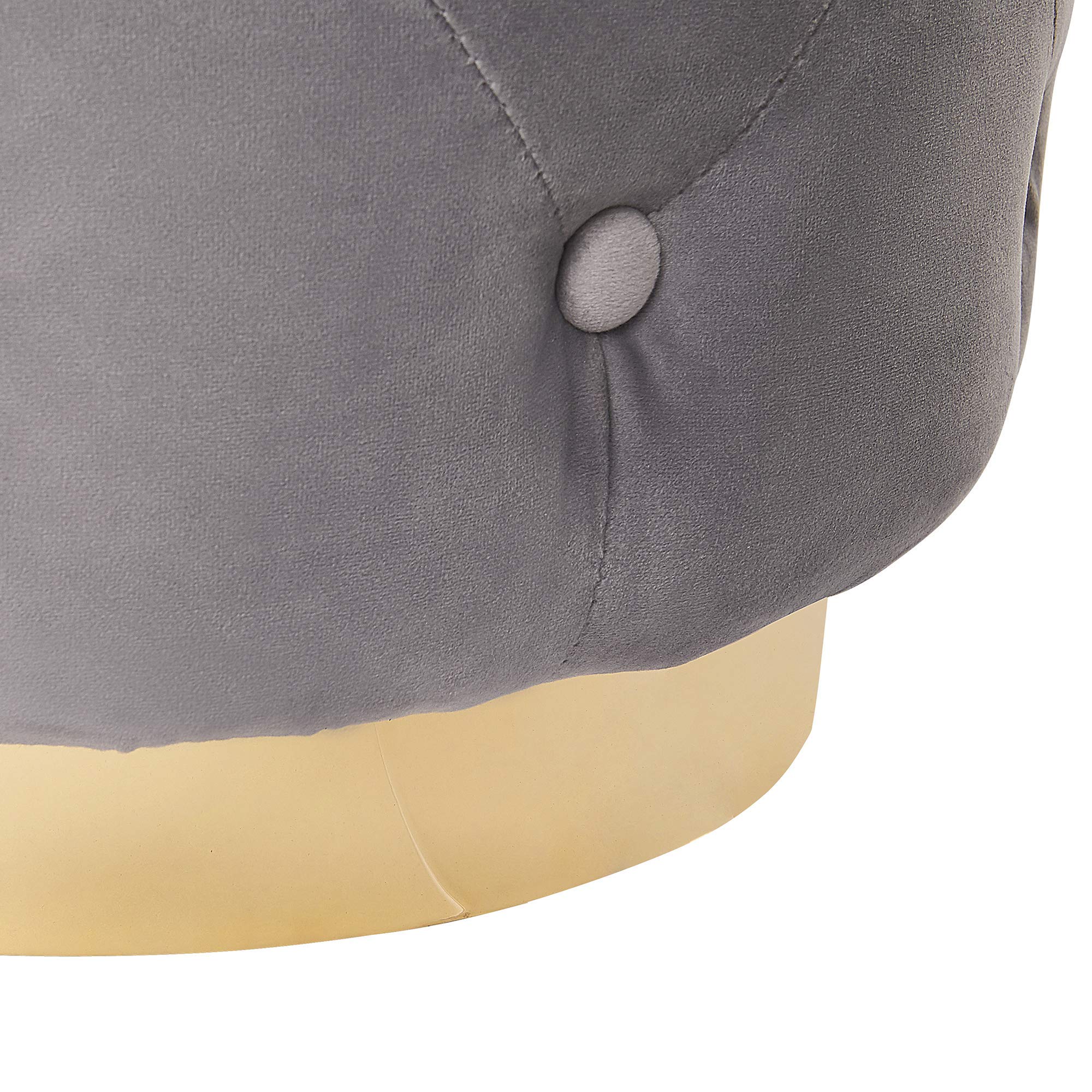 beliani-carrollton-pouf-40cm-hellgrau-samt image 5