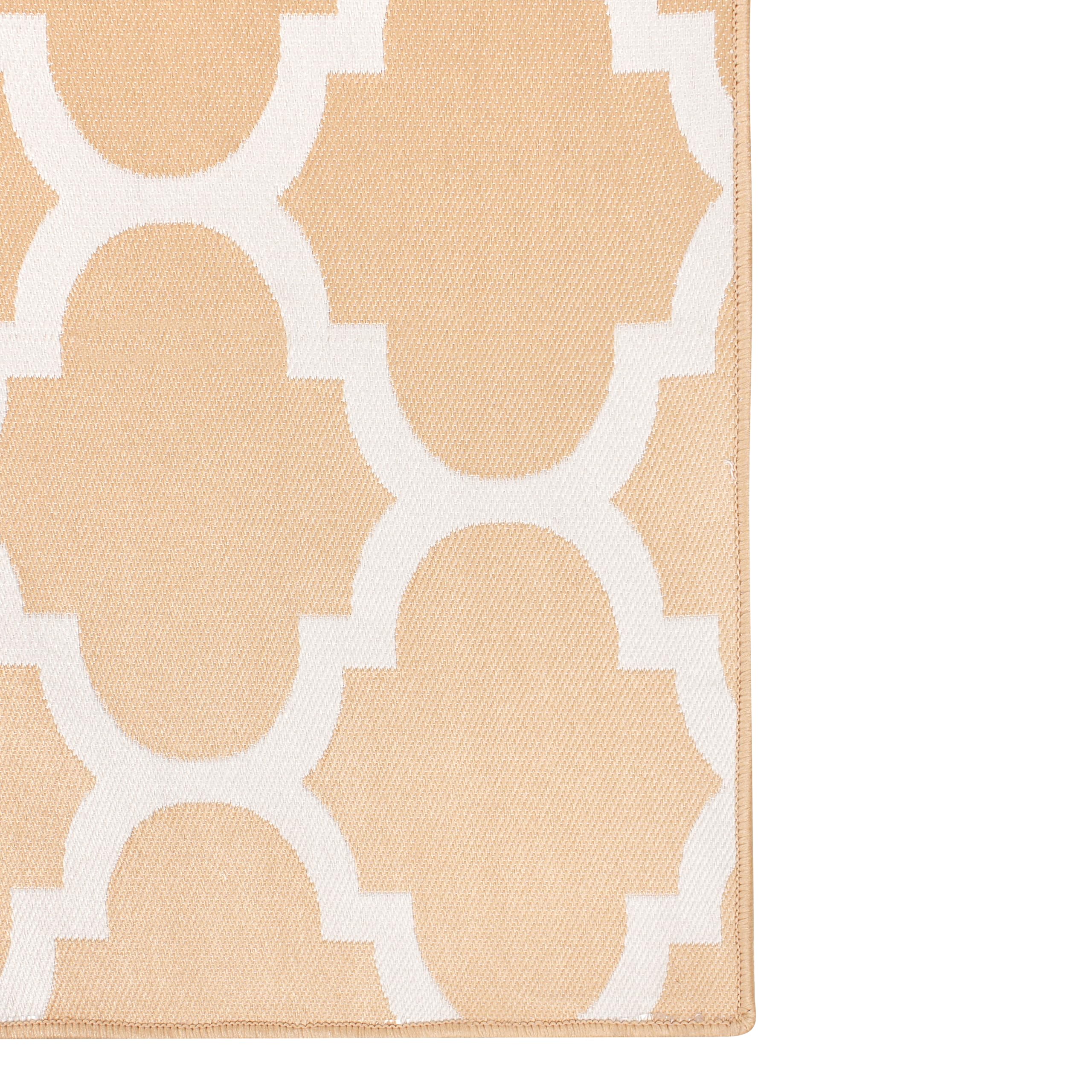 beliani-aksu-teppich-140x200-beige-handgewebt-marokko-muster image 5