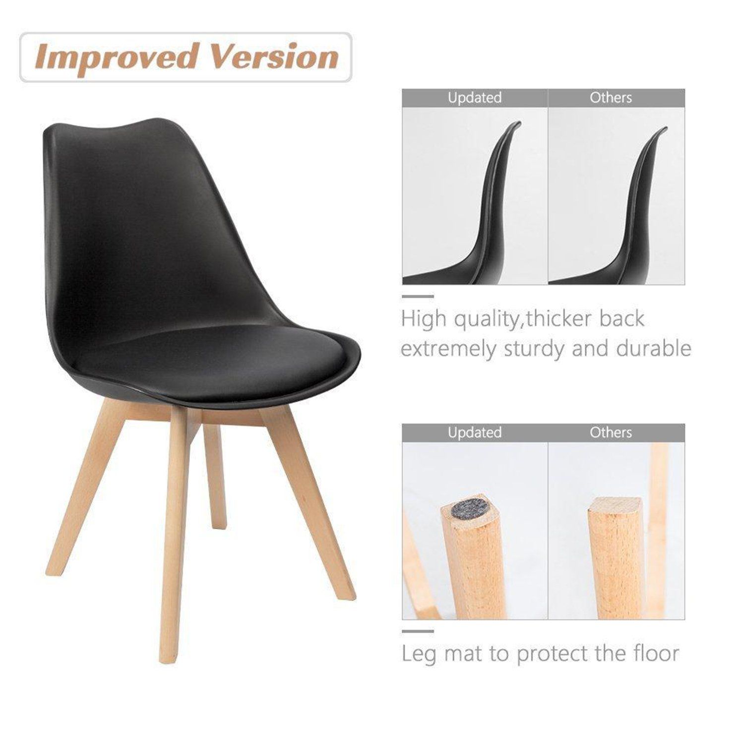 homall-modern-dining-chair-esszimmerstuhl-schwarz-4er-gepolstert image 5