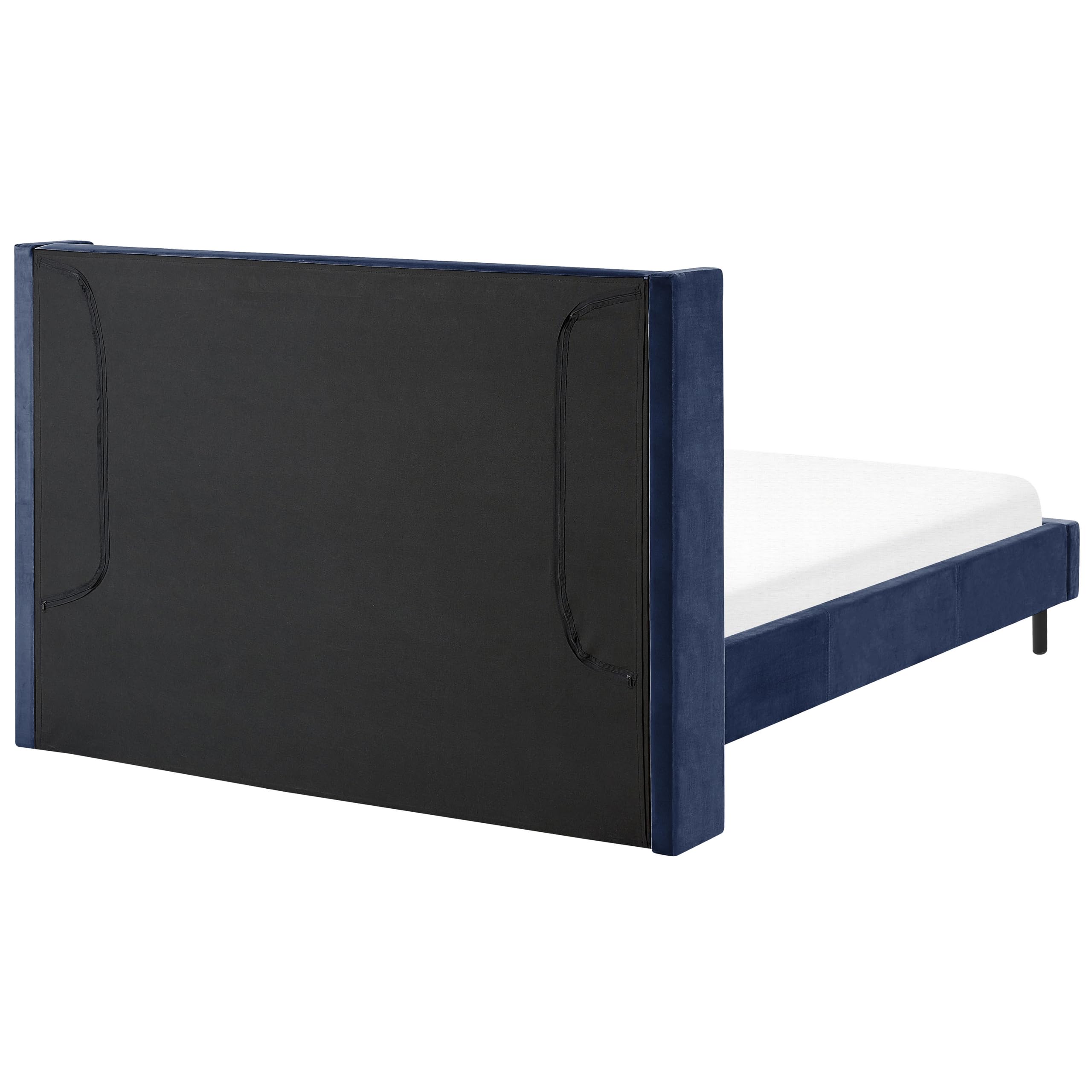 beliani-villette-samtbett-140x200-marineblau-mit-lattenrost image 5