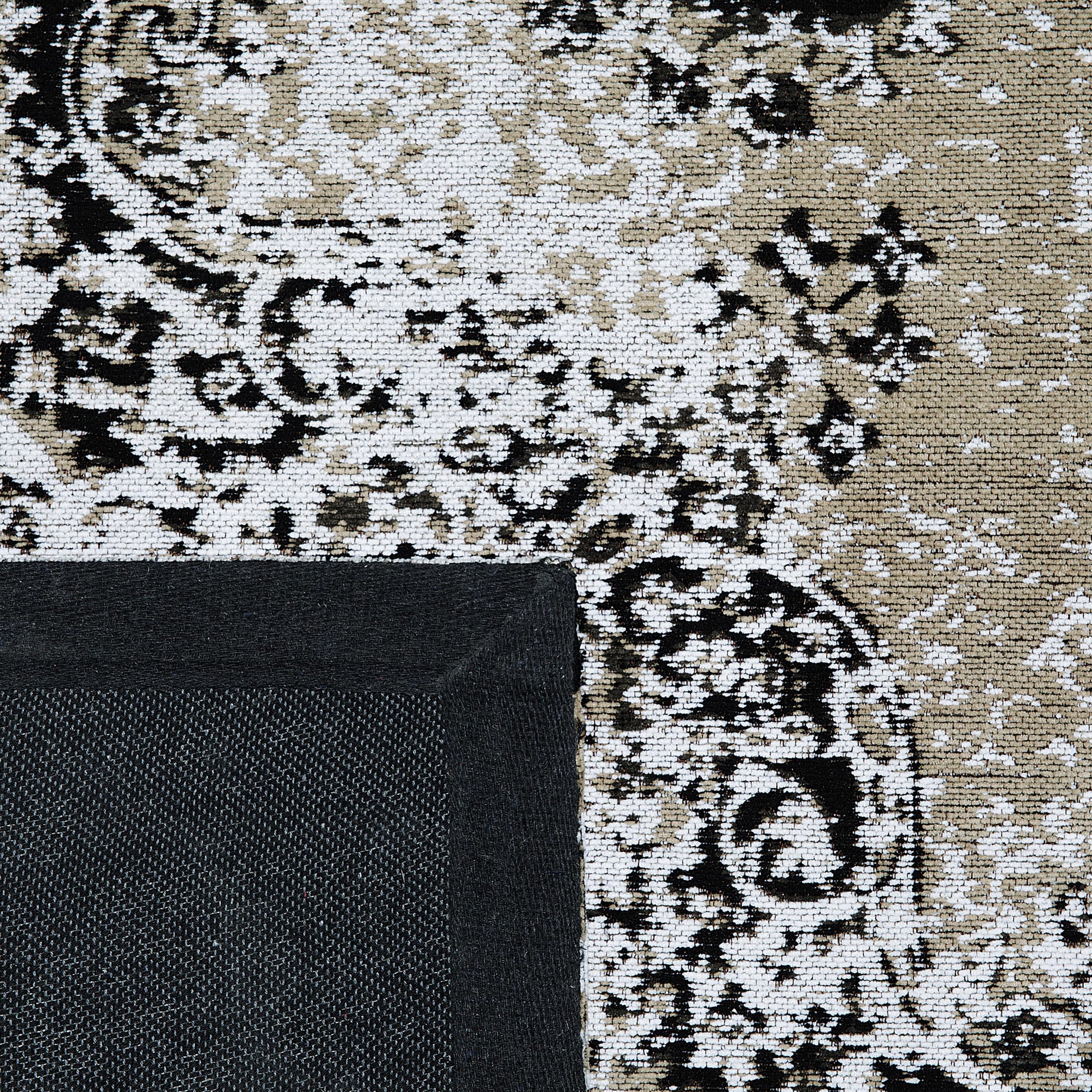 beliani-teppich-160x230-grau-beige-baumwolle-vintage-retro image 7