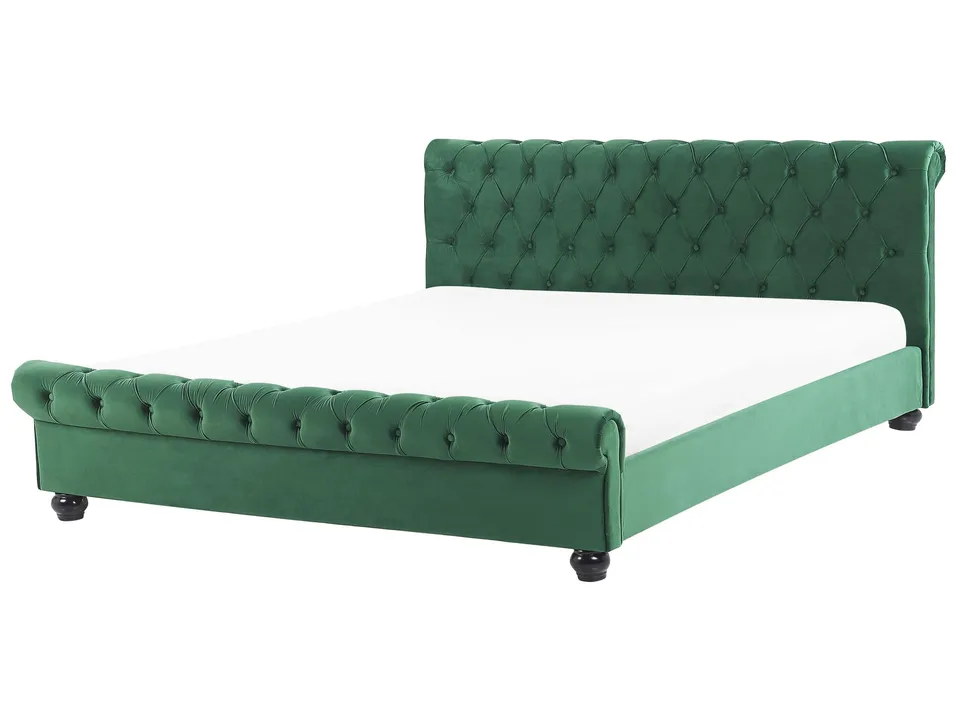 beliani-avallon-polsterbett-180x200-samt-smaragdgr-n image 1
