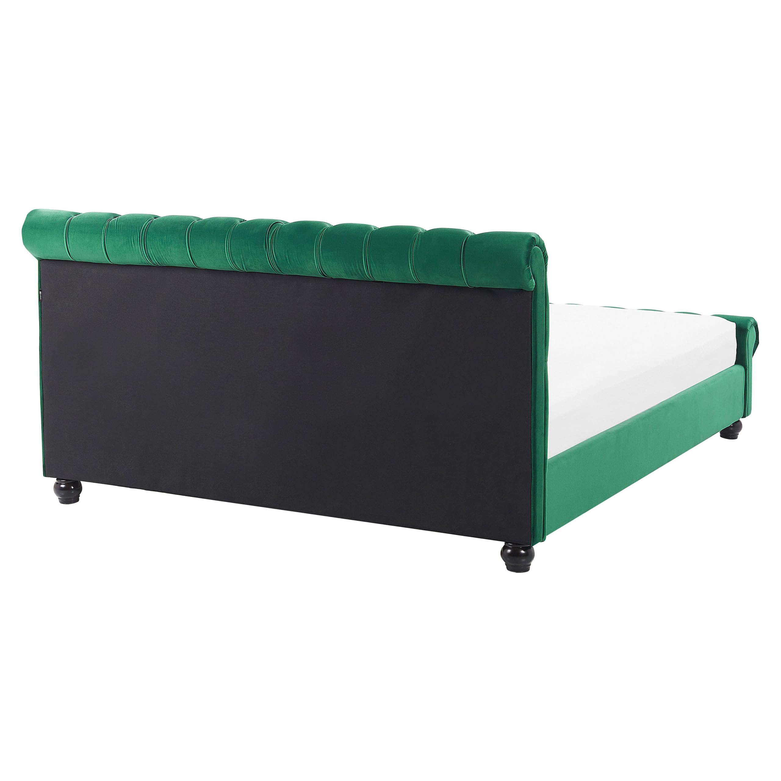 beliani-doppelbett-samt-160x200-smaragdgr-n-mit-fu-teil image 6