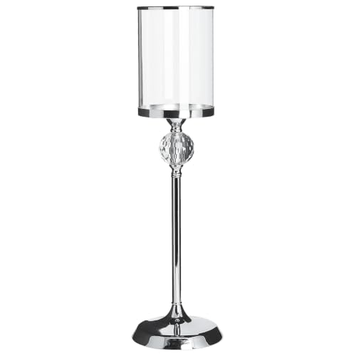 beliani-cotui-kerzenst-nder-silber-58-cm-glas-metall image 8