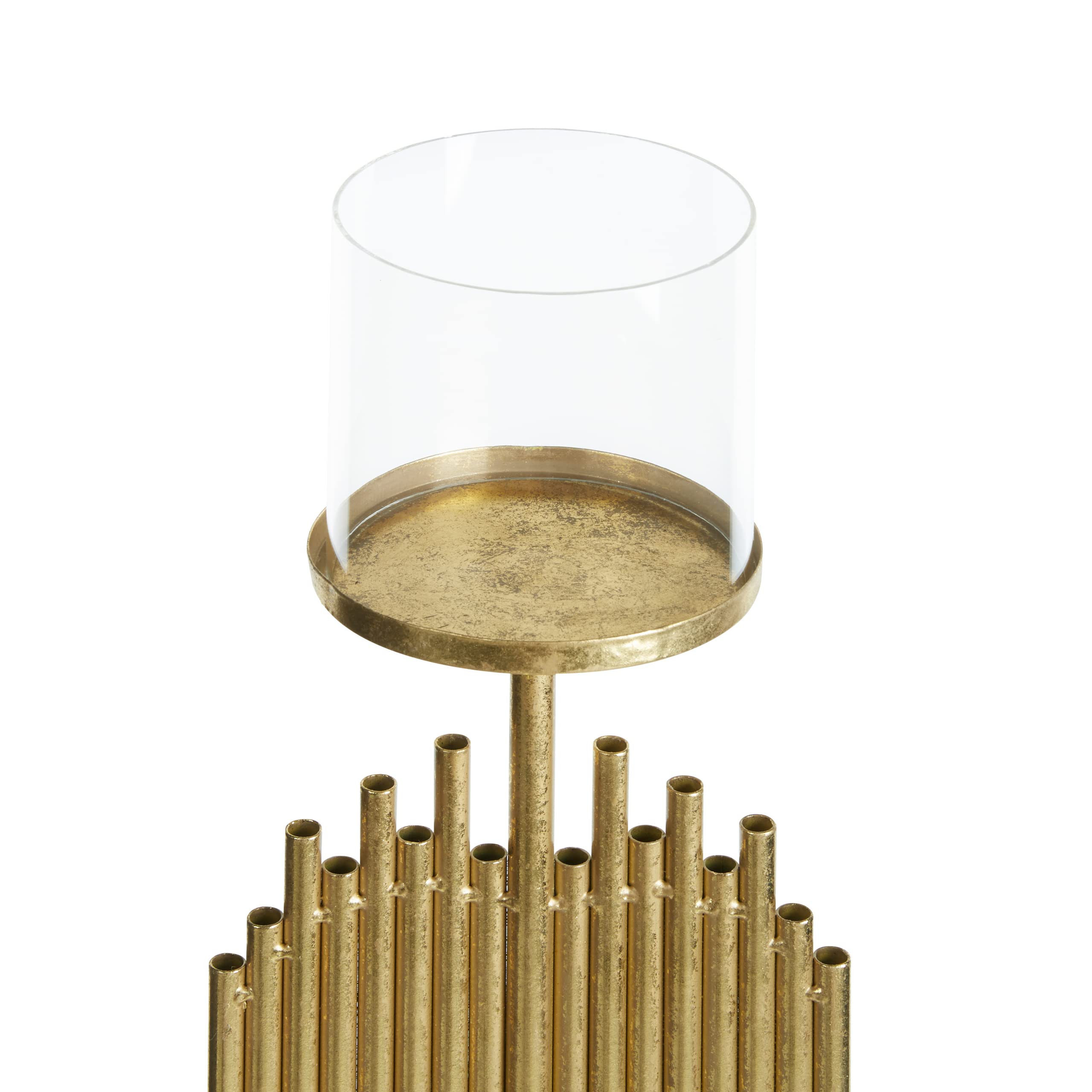 beliani-nias-kerzenst-nder-gold-47-cm-metall-glas image 5