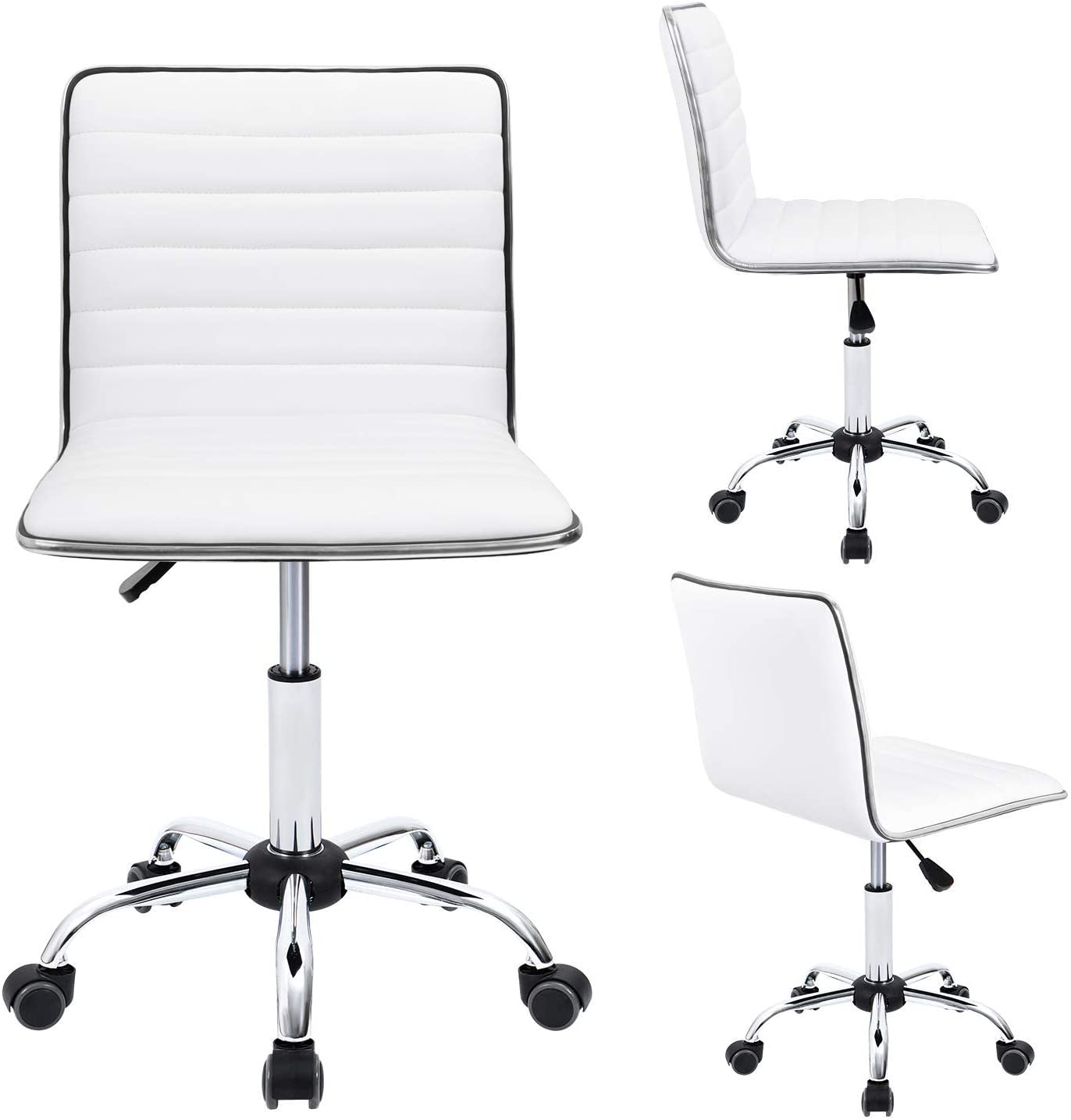 homall-office-leather-chair-b-rostuhl-wei-ohne-armlehne image 3