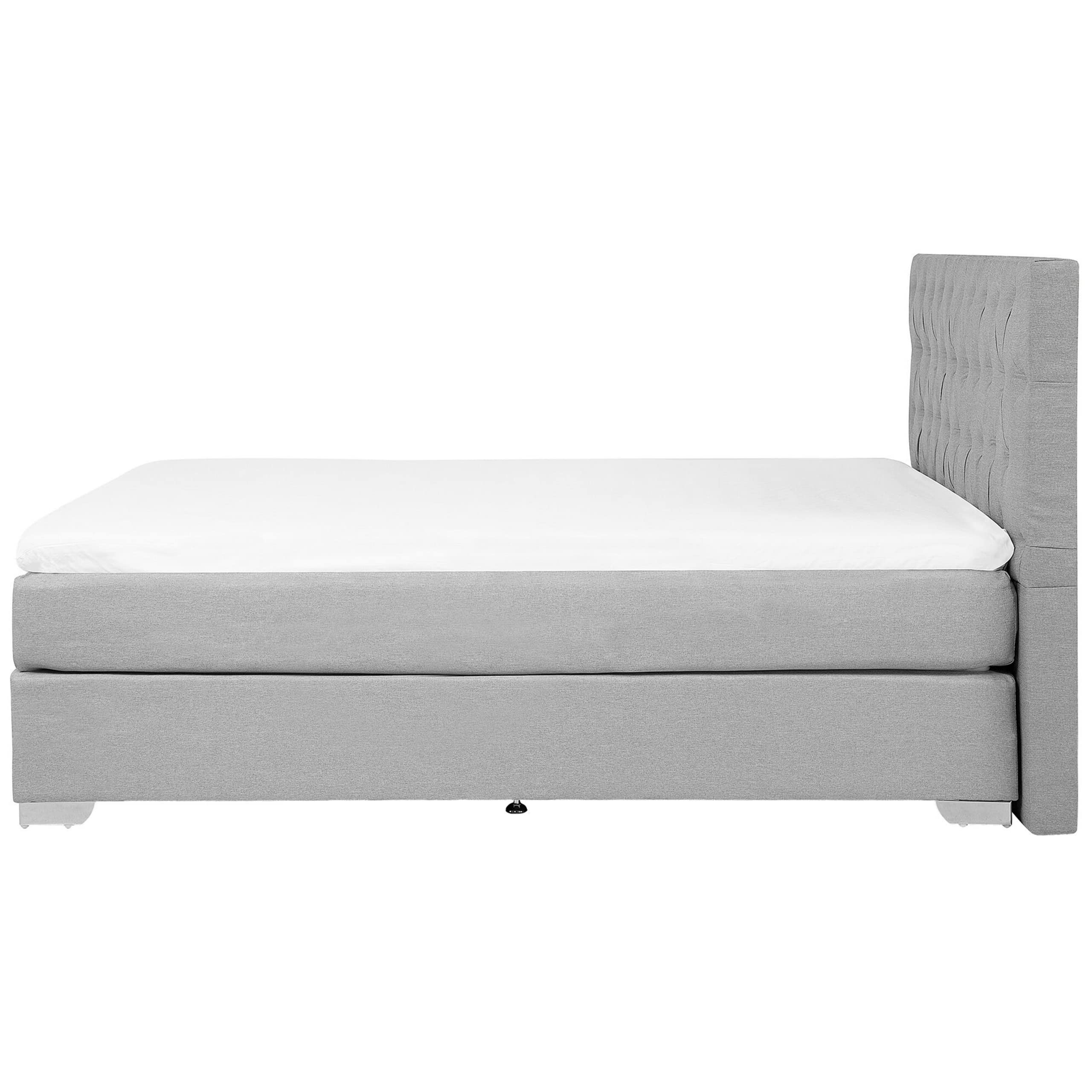beliani-duchess-boxspringbett-180x200-hellgrau image 5