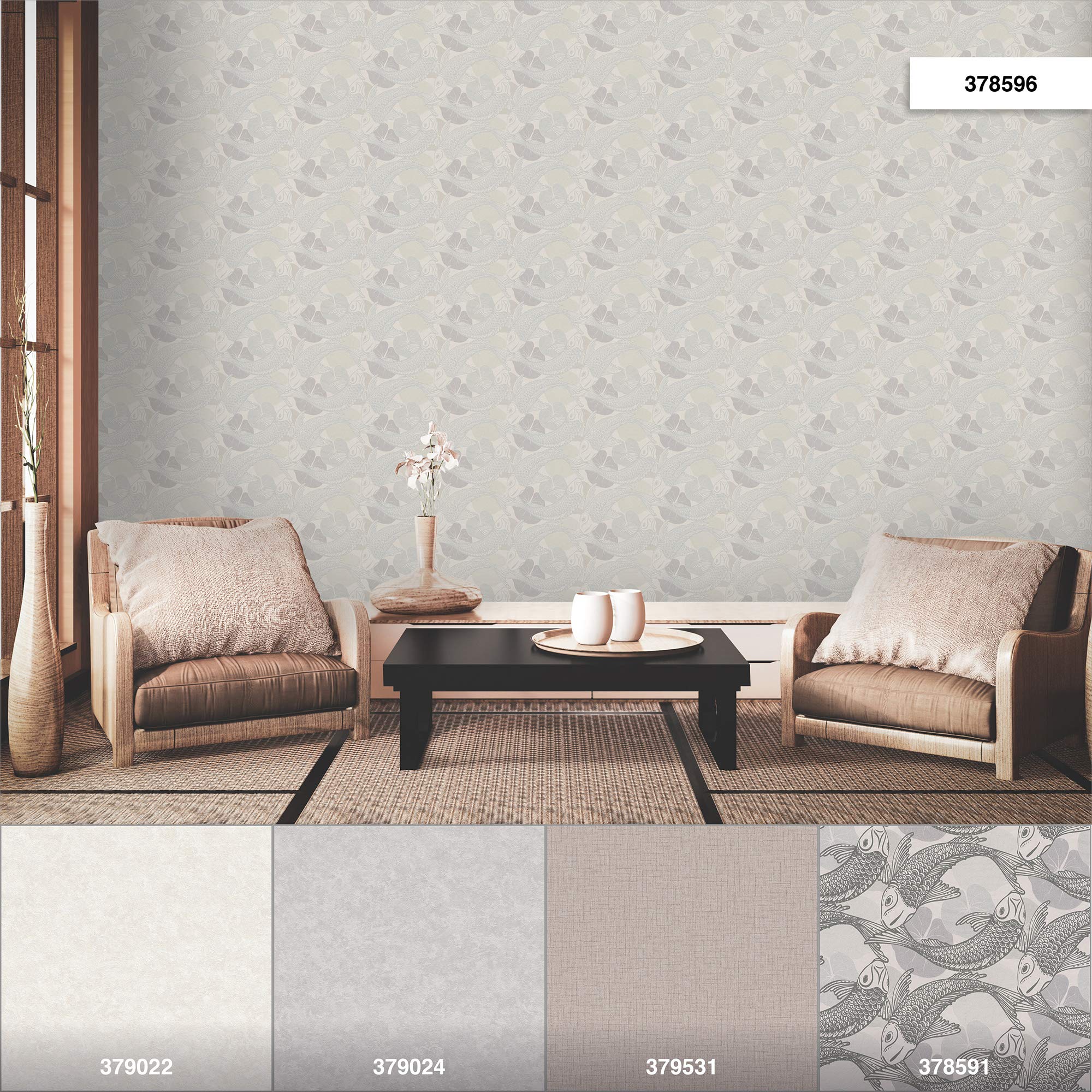 livingwalls-metropolitan-stories-37859-6-vliestapete-beige-koi image 6