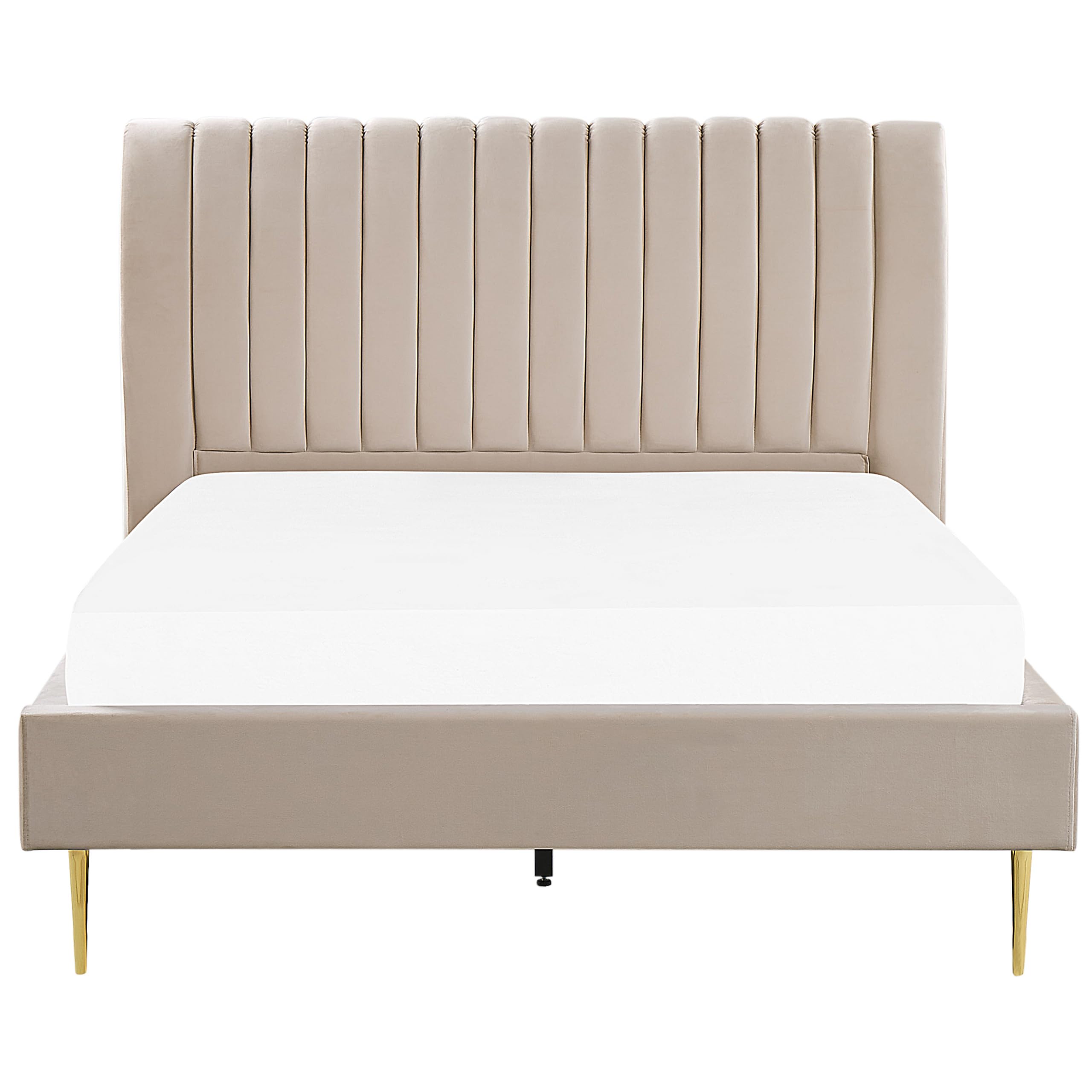 beliani-marville-doppelbett-samt-sandbeige-140x200-cm image 5