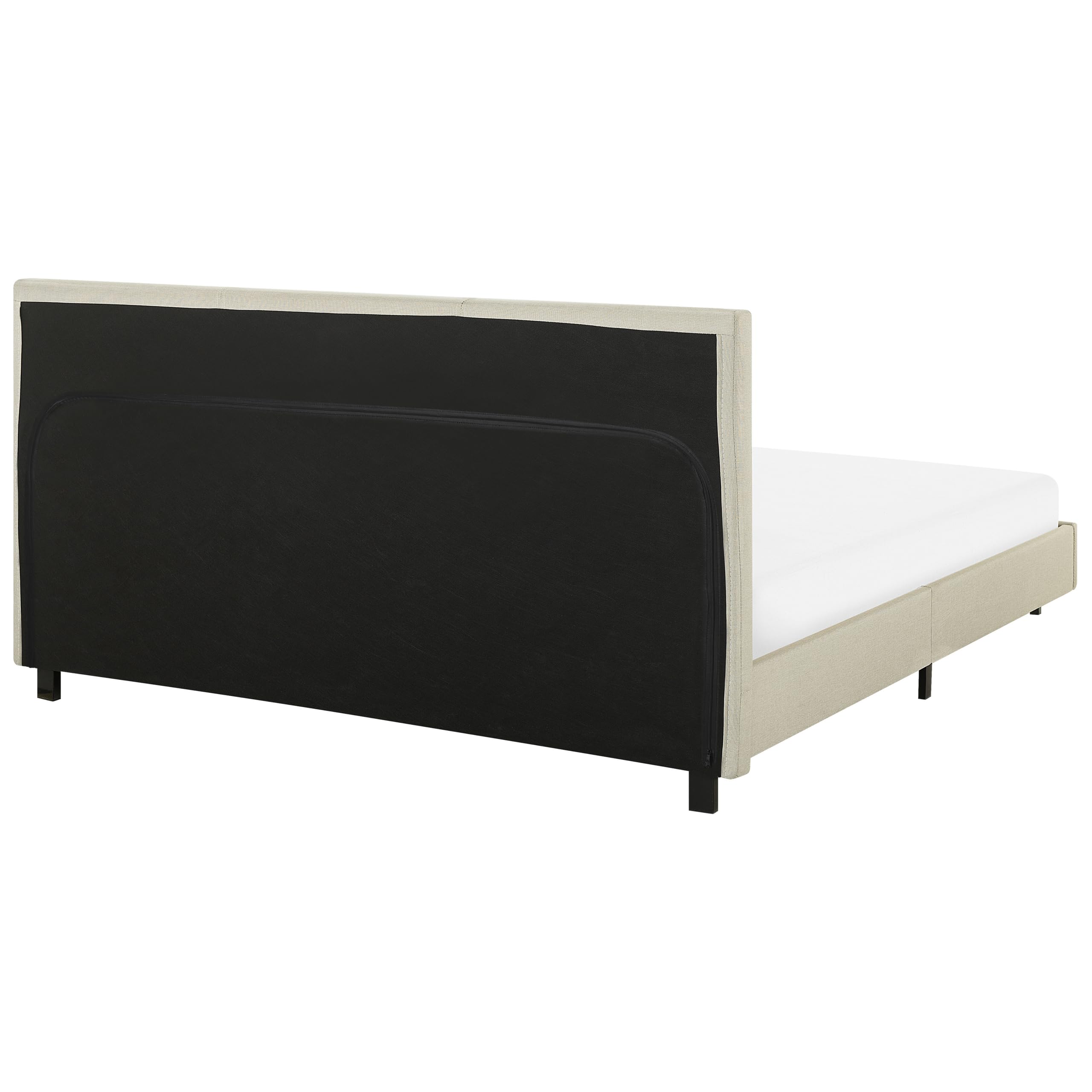 beliani-albi-polsterbett-160x200-beige-stoff-mit-lattenrost image 6
