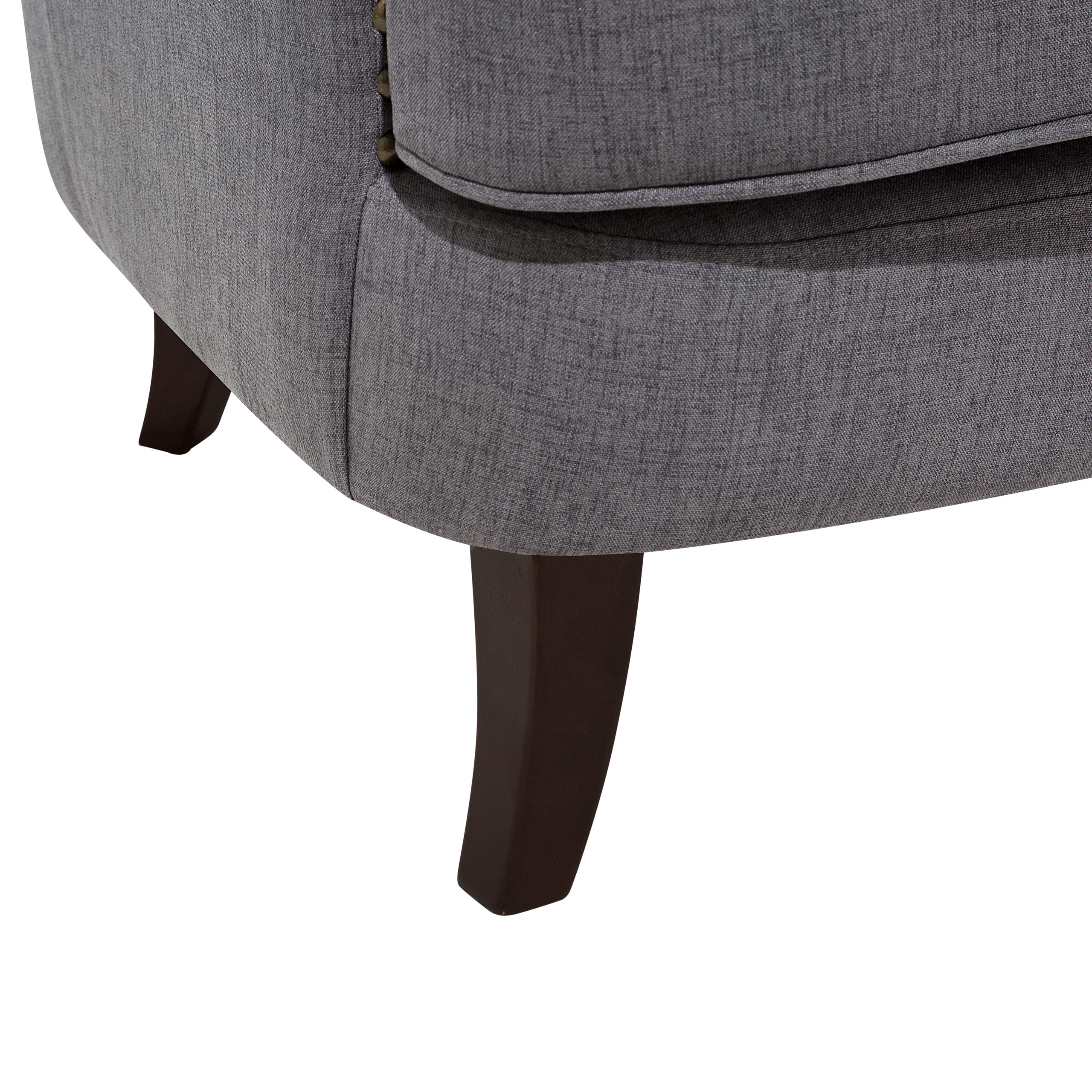 beliani-viborg-ii-chesterfield-sessel-dunkelgrau-nieten image 8