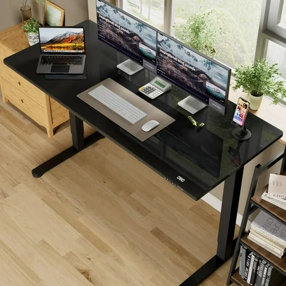 homall-standing-desk-schreibtisch-beige-holz-48in-mit-schublade image 7
