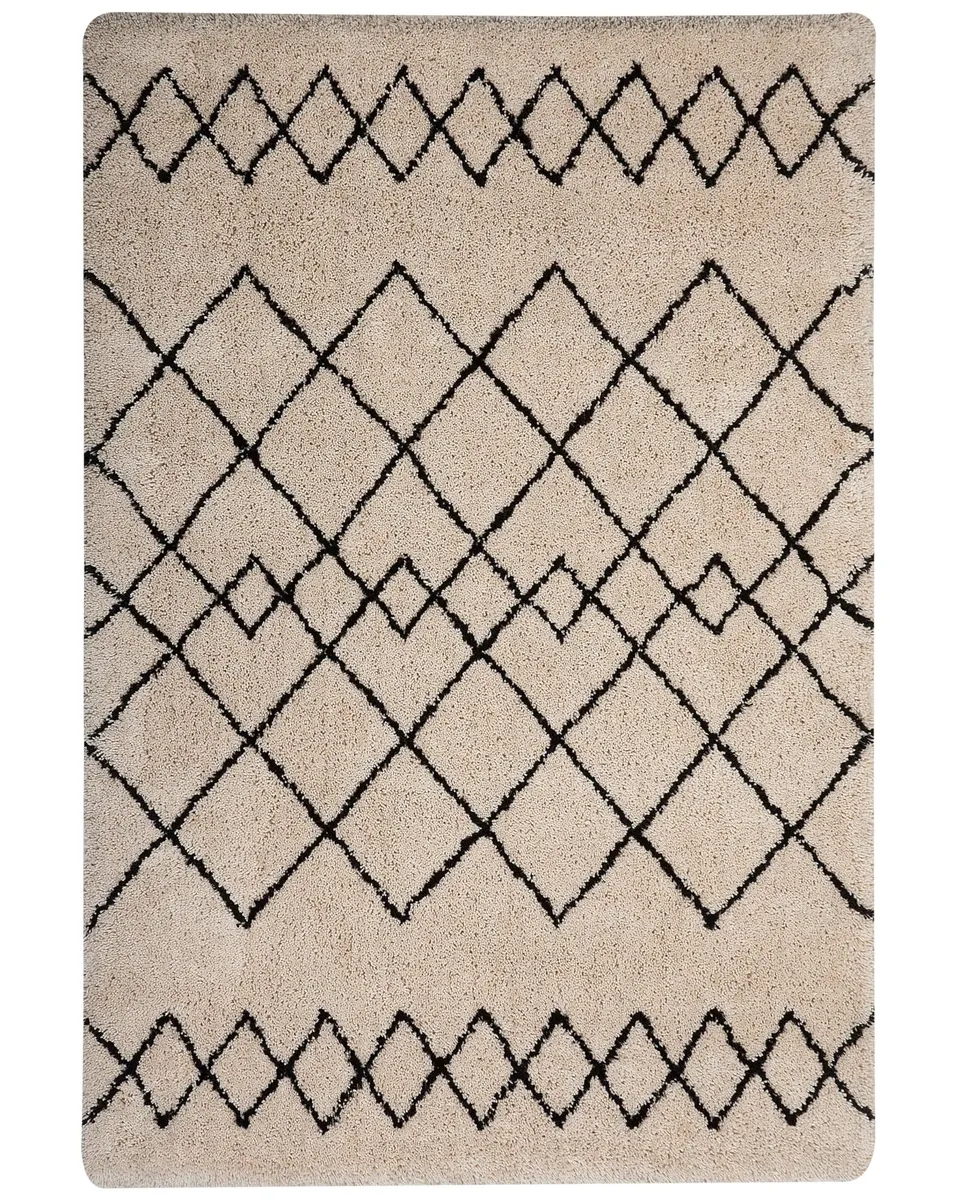 beliani-havsa-teppich-160x230-cm-beige-schwarz-zickzack image 1