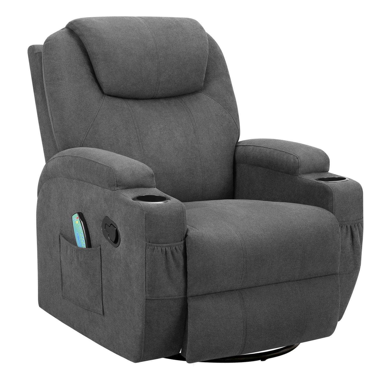 homall-recliner-massagesessel-stoff-360-beige image 2
