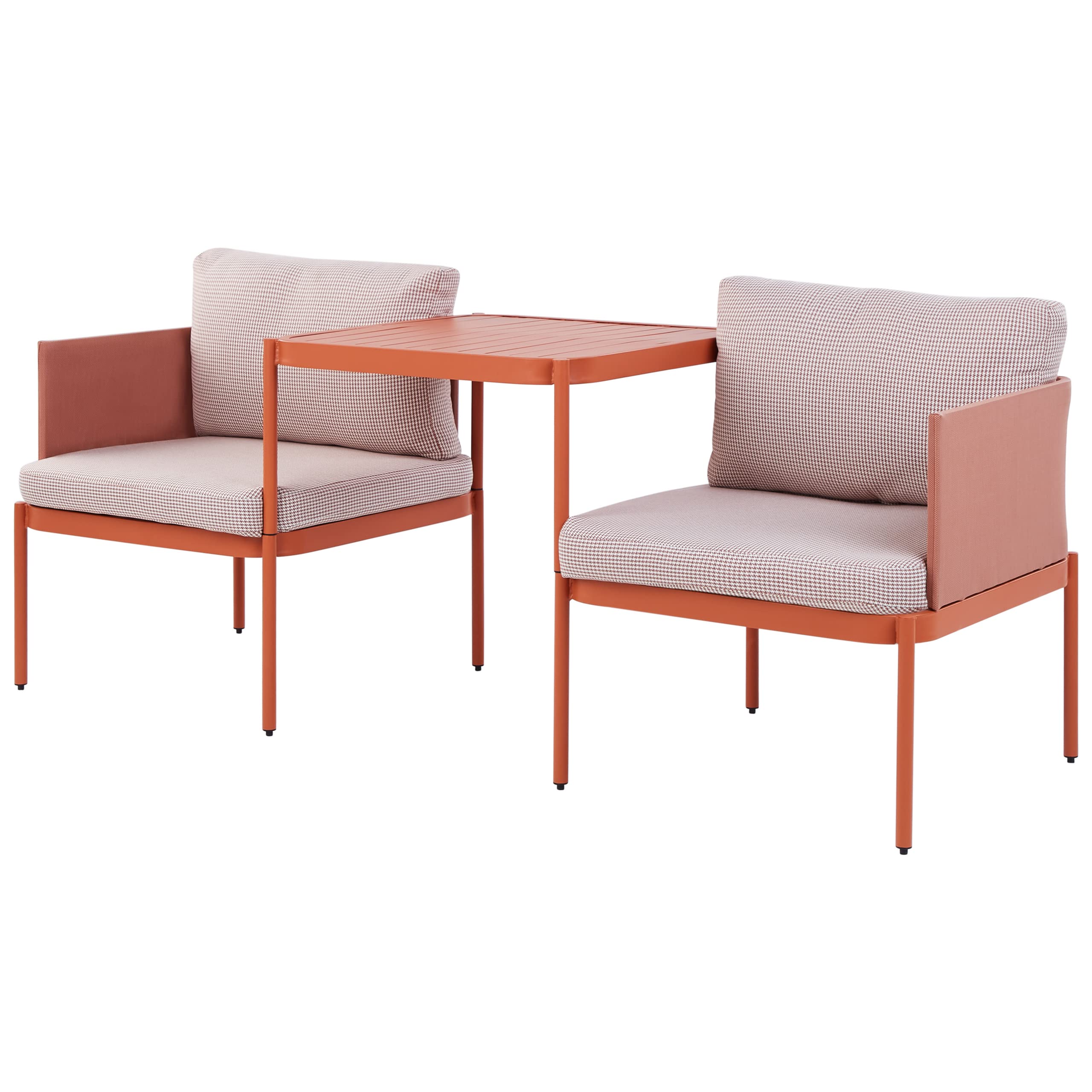 beliani-terracina-lounge-set-orange-aluminium-2-sitzer-couchtisch image 7