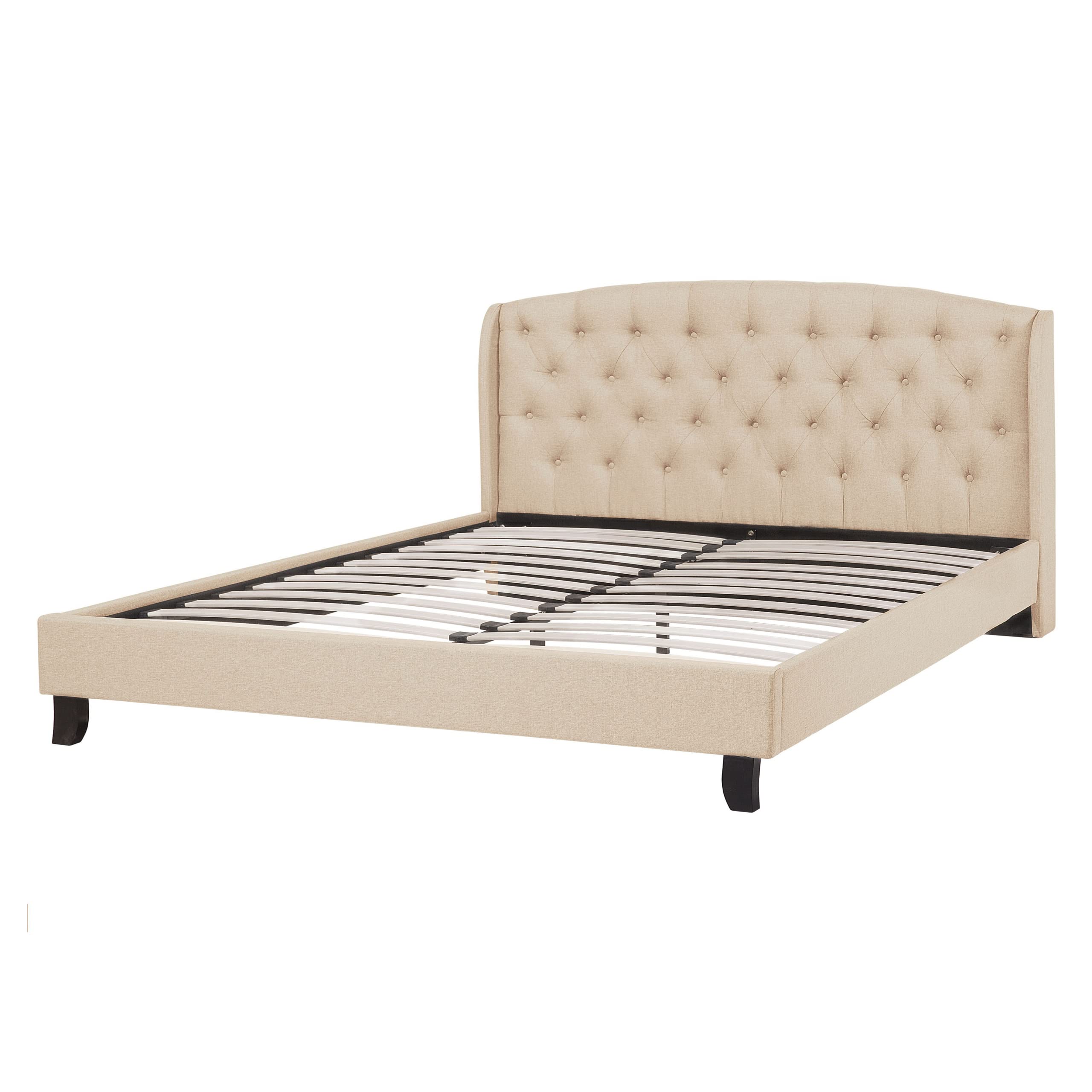 beliani-bordeaux-polsterbett-140x200-beige-leinenoptik image 6