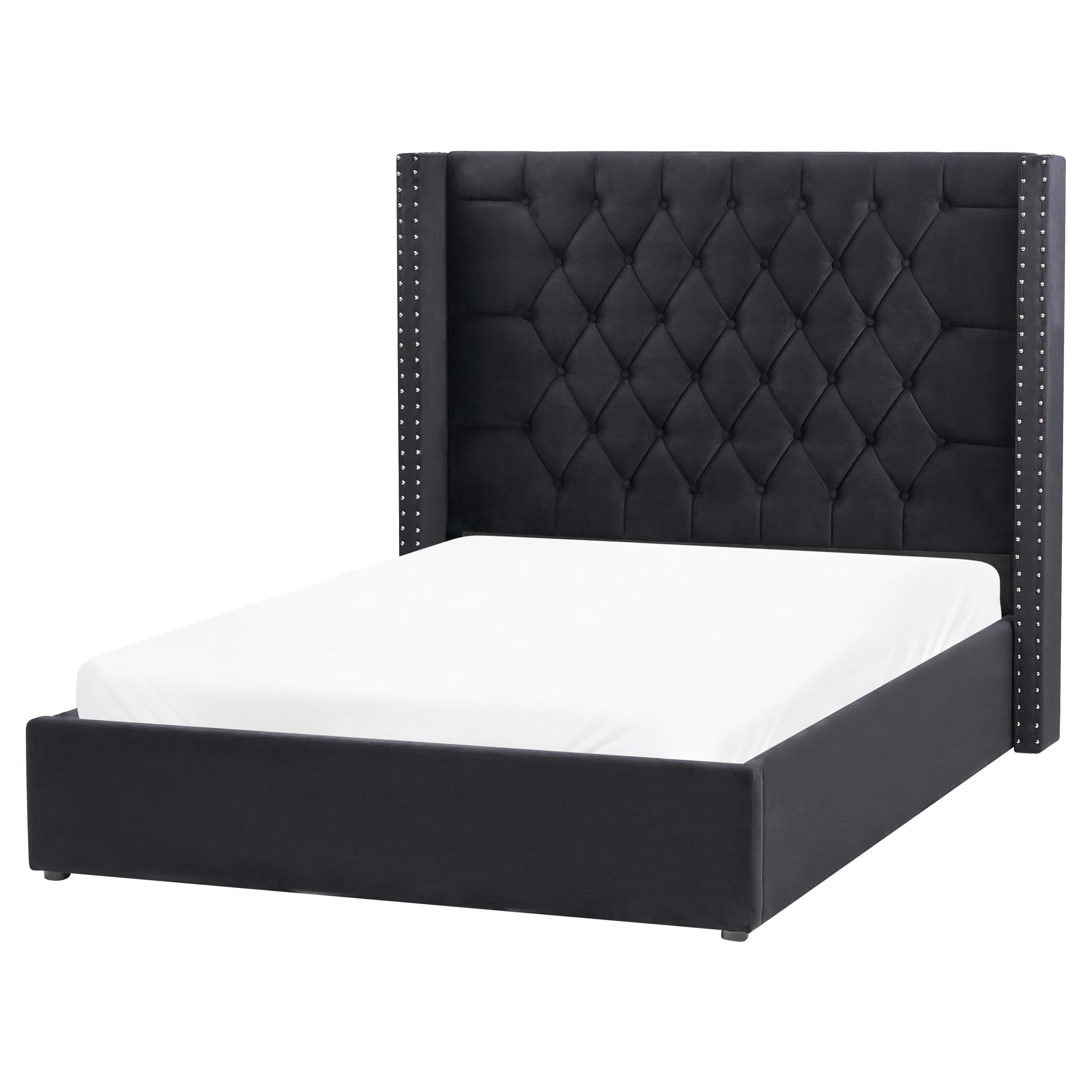 beliani-lubbon-bettkastenbett-140x200-schwarz-samt image 5