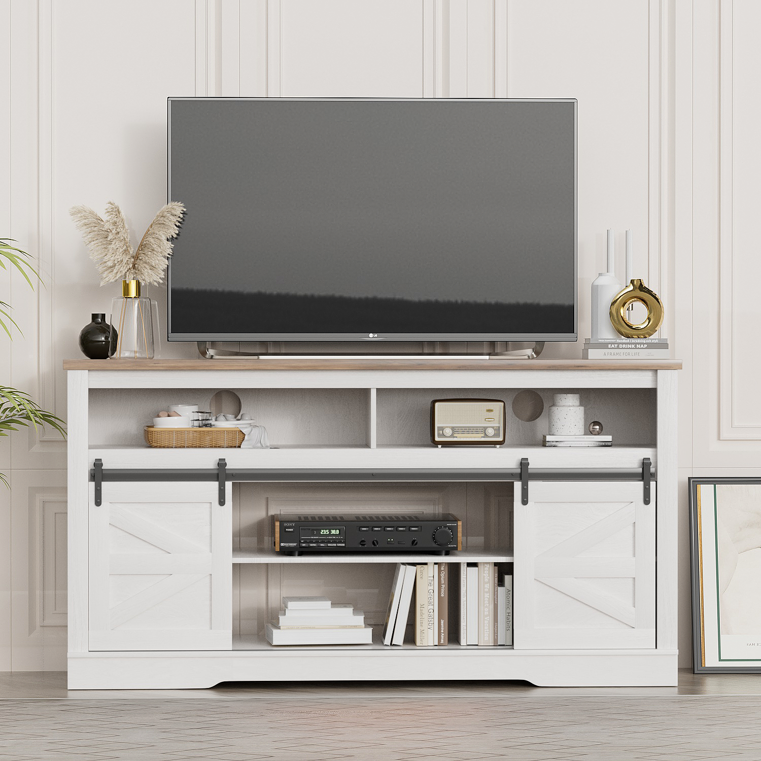 homall-tv-stand-lowboard-mit-elektrokamin-wei-65-zoll image 7