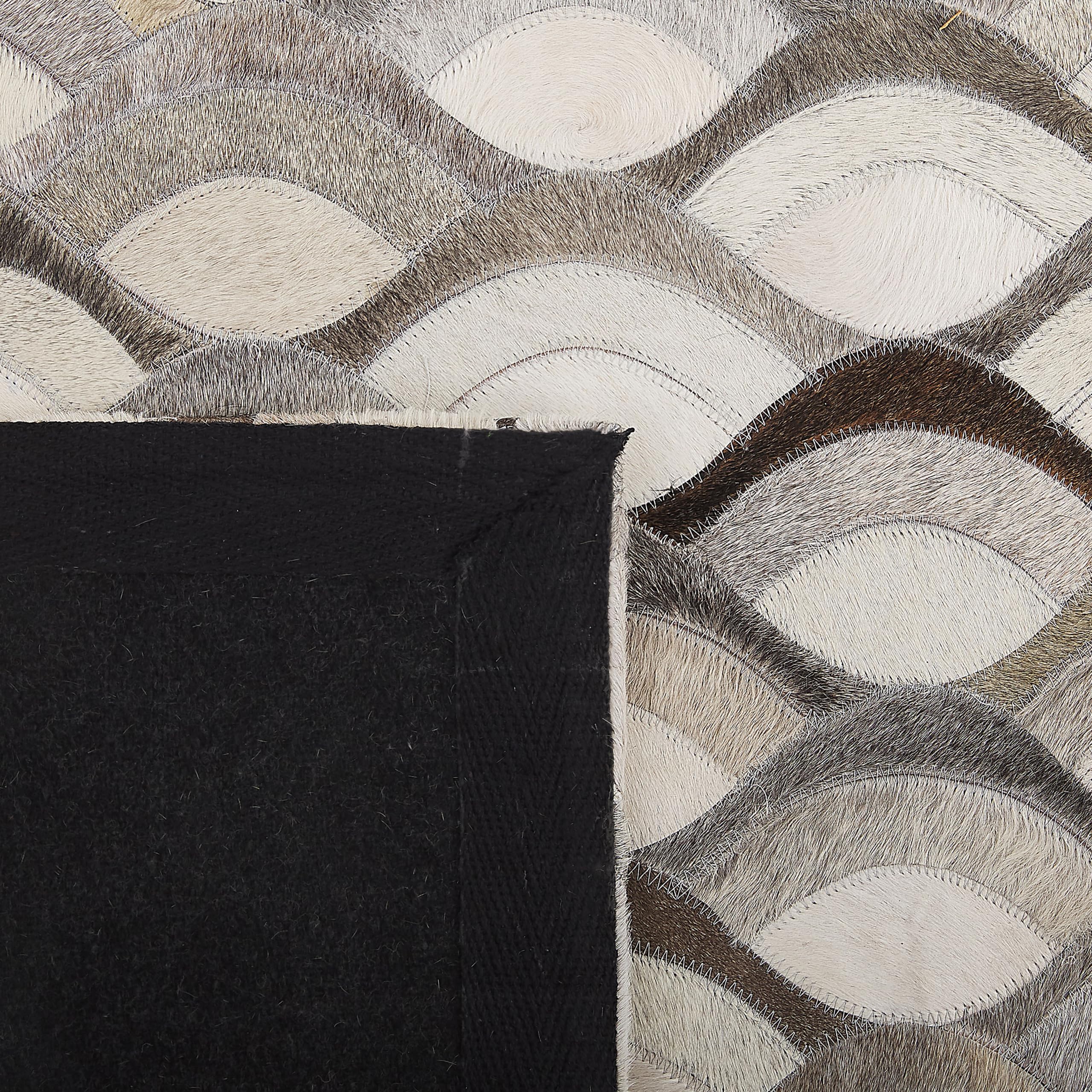 beliani-kirca-leder-teppich-160x230-cm-braun-beige-patchwork image 5