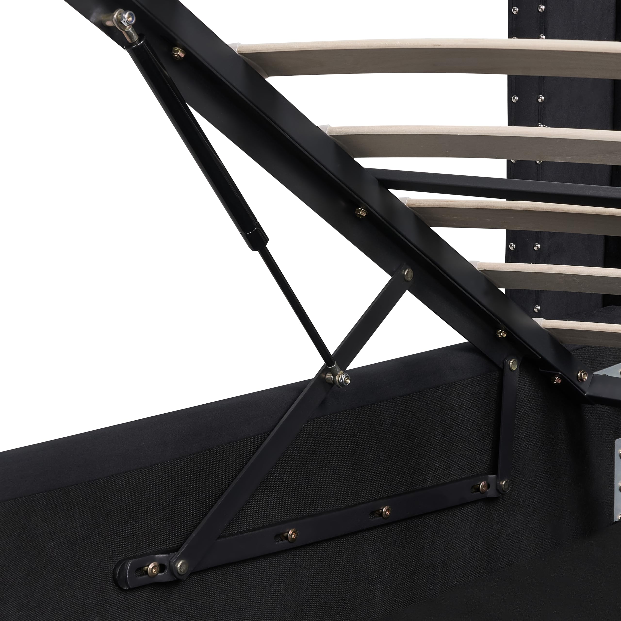 beliani-lubbon-bettkastenbett-140x200-schwarz-samt image 8