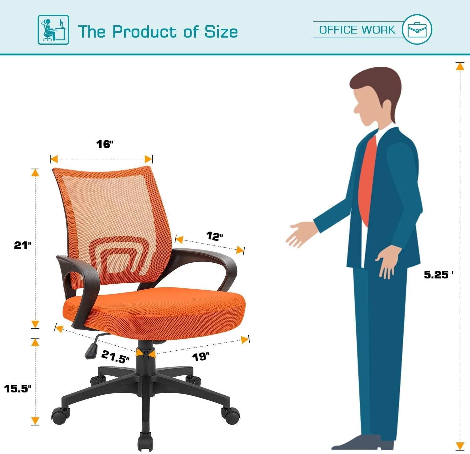 homall-office-mesh-chair-b-rostuhl-gr-n-mit-armlehnen image 8